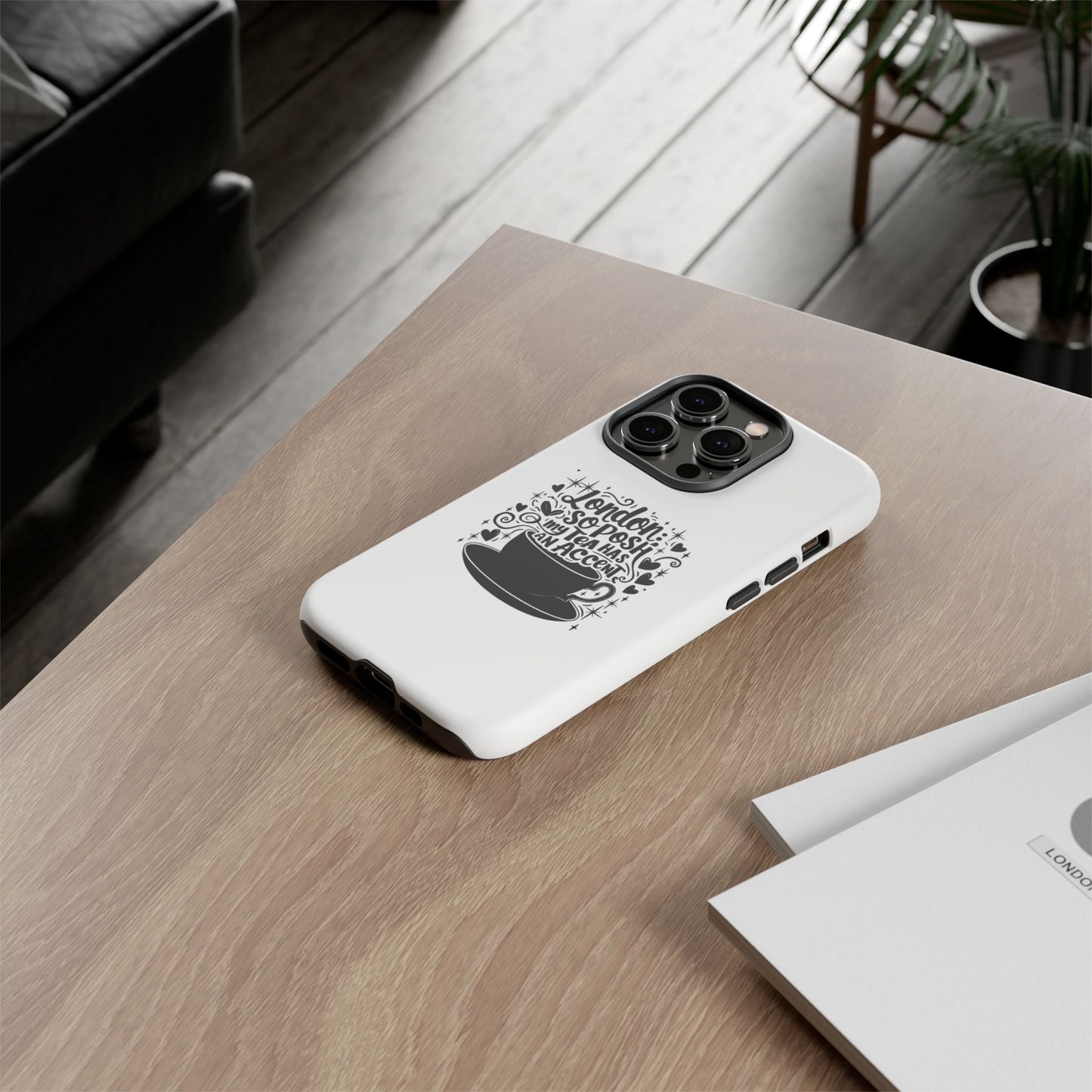 Posh Tea iPhone Case - London Accent Design