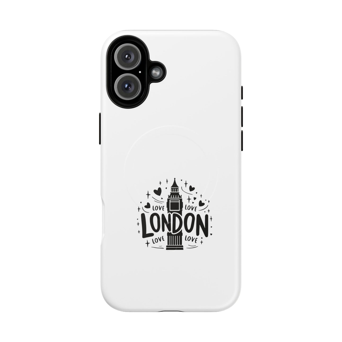 London Love Tough Magnetic Phone Cases, Durable Phone Cover, Travel Gift, London Souvenir, Protective Phone Case