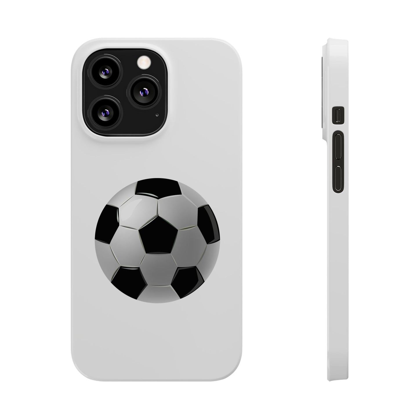 Soccer Ball Slim Phone Cases - Perfect for Sports Lovers, Gift for Athletes, Birthday Present, Stylish Accessories, Phone Protection