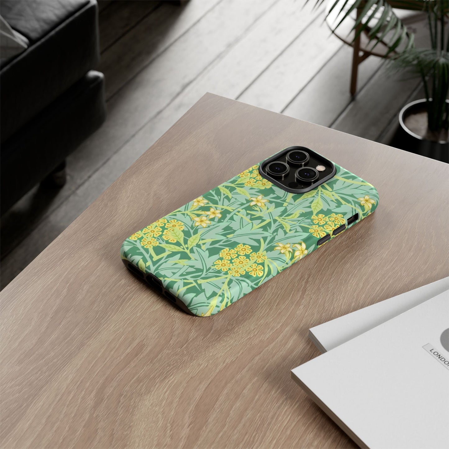 Tough Cases Organic Floral Phone Case, Stylish iPhone Cover, Eco-Friendly Gift, Nature Lover Accessory, Spring Decor, Unique Phone Protector