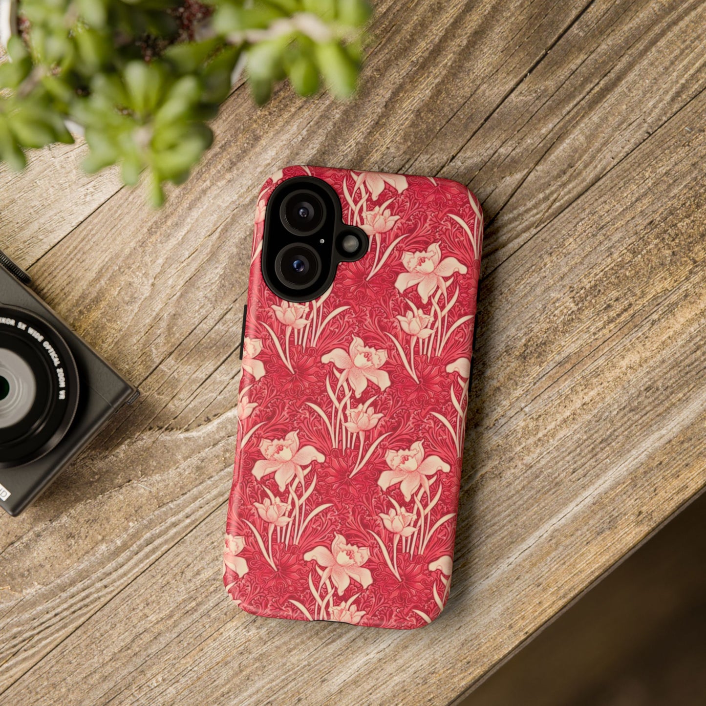 Floral Tough Phone Case - Durable, Stylish Accessory, Perfect Gift for Her, Floral Pattern, Customizable, Ideal for Daily Use