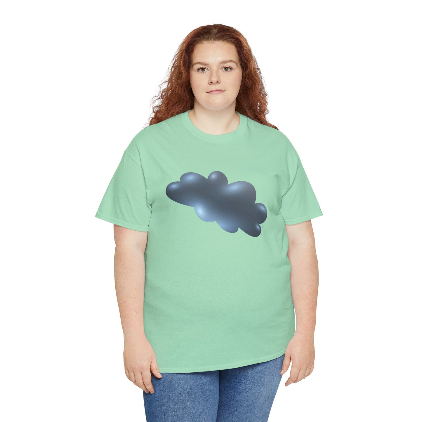 Unisex Heavy Cotton Tee - Serene Cloudscape - Dreamy Cloud