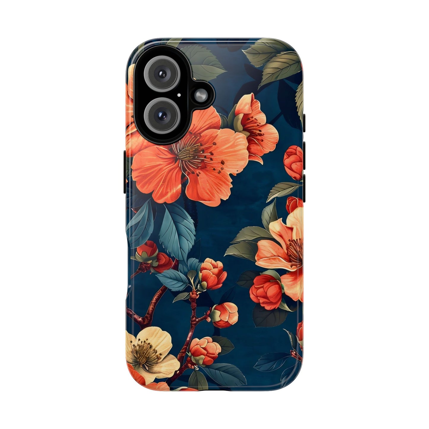 Floral iPhone Case, Tough Cases, Flower Phone Protector, Floral Design, Spring Gift, Phone Cover