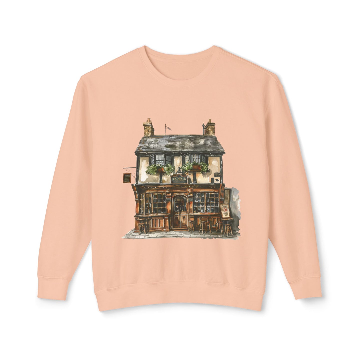 Unisex Lightweight Crewneck Sweatshirt - British Natural Scenic Landscapes and Natural Beauty