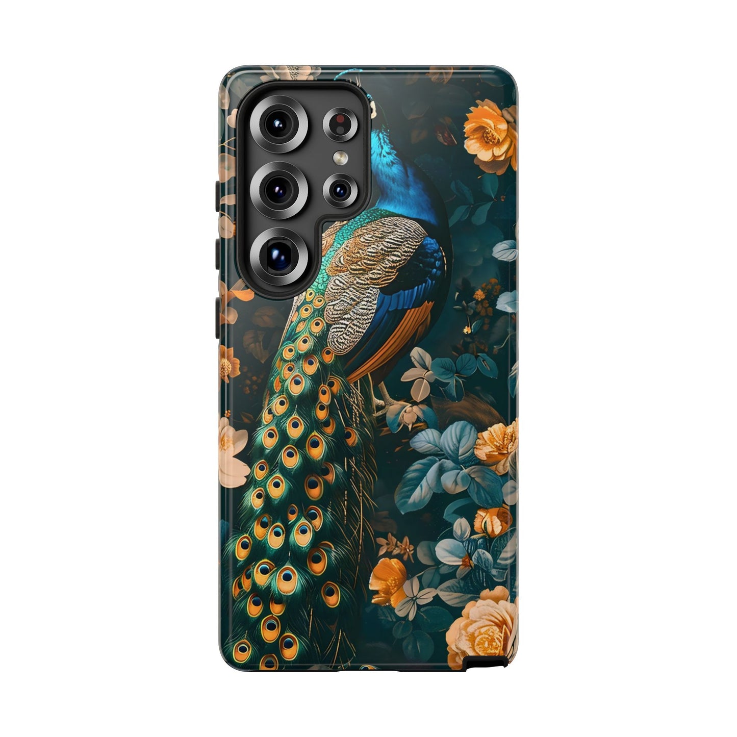 Peacock Phone Case - Elegant Floral Design, Tough Case for Protection, Unique Gift for Nature Lovers, Stylish Accessory, Eco-Friendly