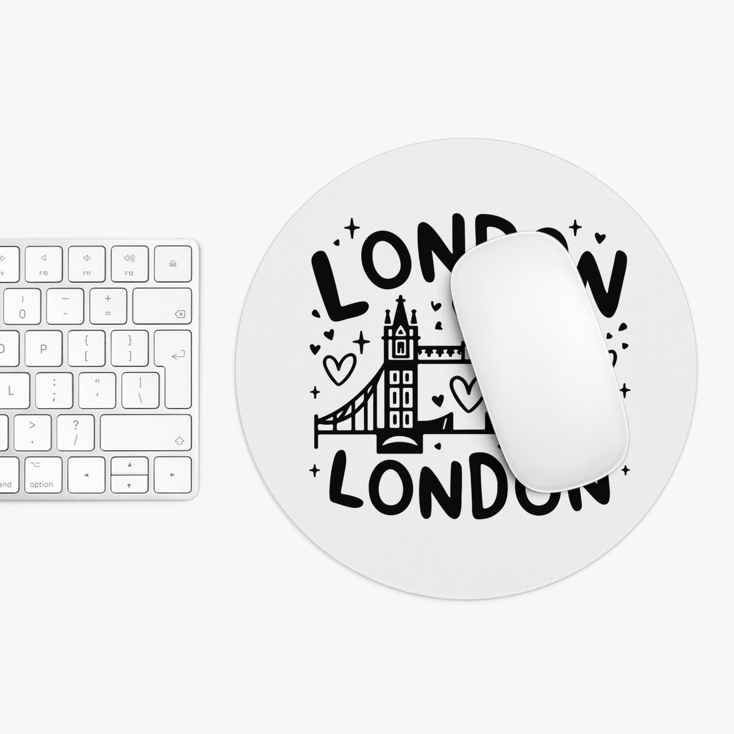 London-Themed Mouse Pad, Cute London Souvenir Mouse Pad, Stylish Home Office Decor, Gift for Travelers, London Bridge Design