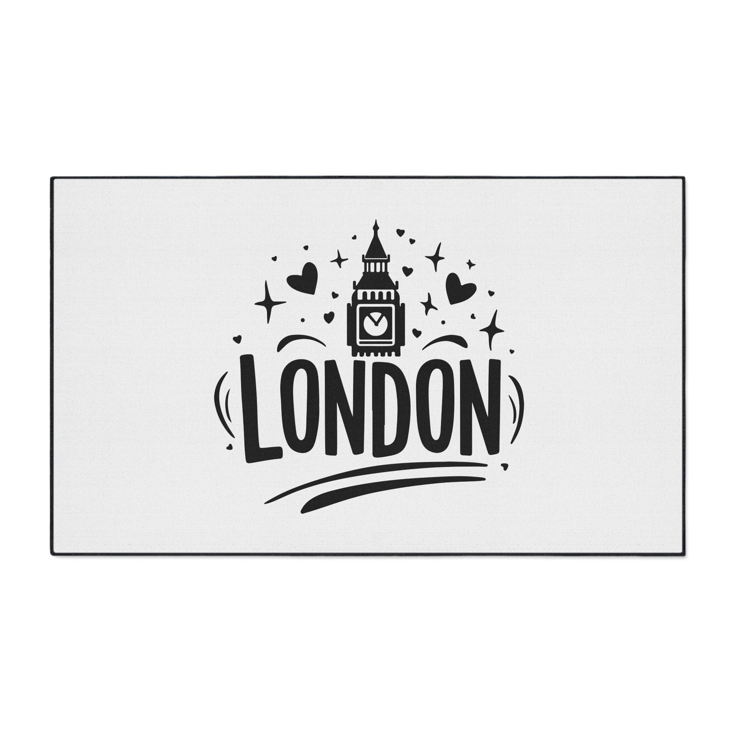 Stylish London Floor Mat | Heavy Duty Home Decor, Entryway Rug, UK Themed Gift, Kitchen Accessory, Housewarming Present