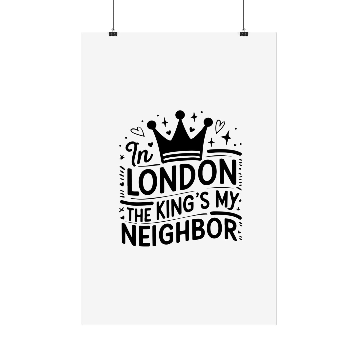 London Themed Rolled Poster - Whimsical Art Print for Home Decor, Gifts, Travel Lovers, Wall Art, Inspirational Quote