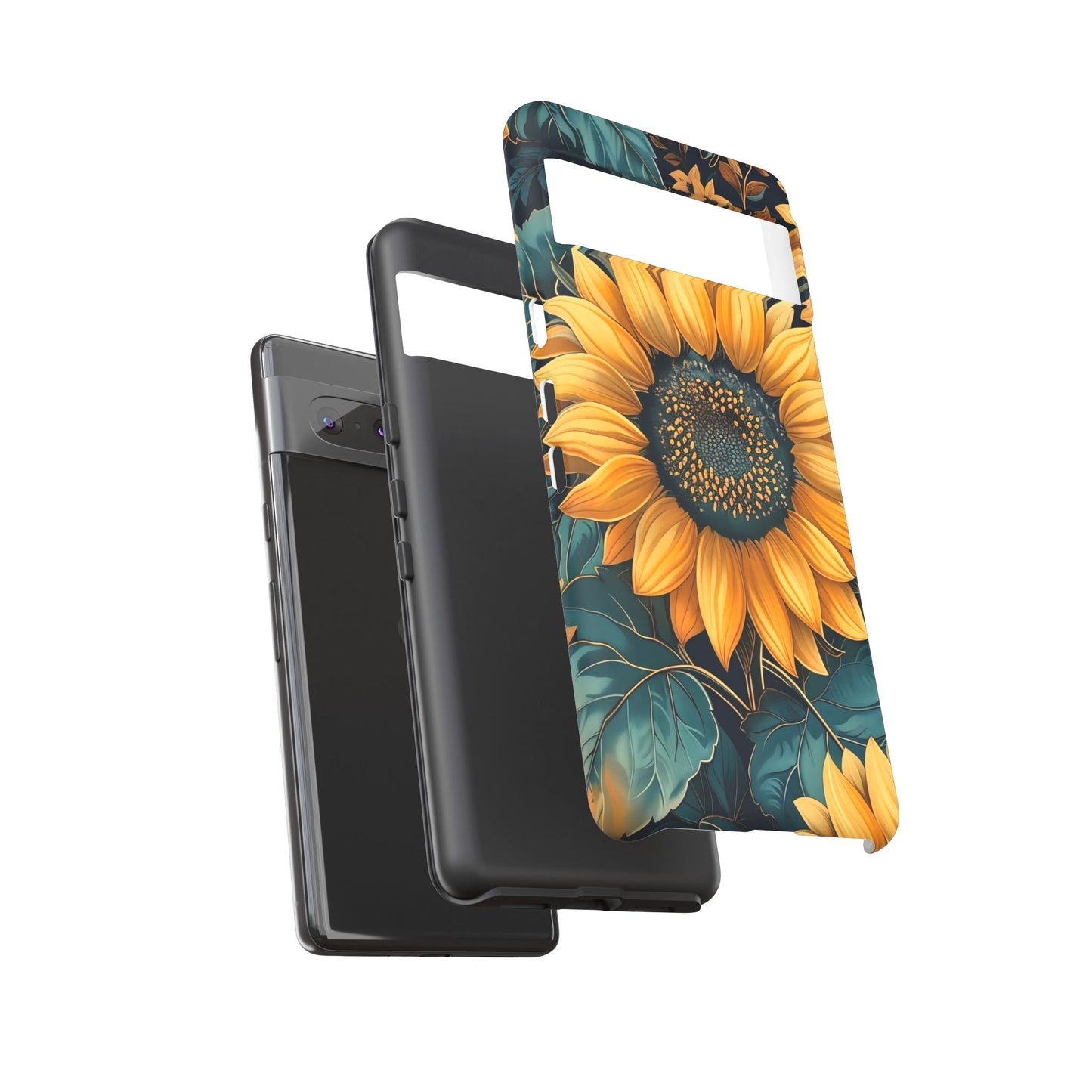Sunflower Phone Case - Bright Floral Design, Stylish Tough Cover for Sunflower Lovers, Gift for Plant Enthusiasts, Mom Gift, Nature Lovers
