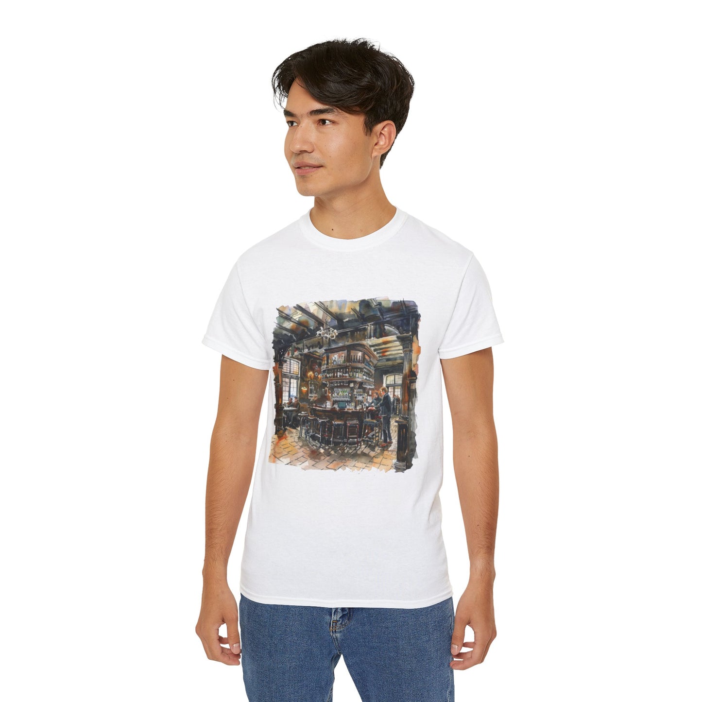 Unisex Ultra Cotton Tee Premium - London Pub