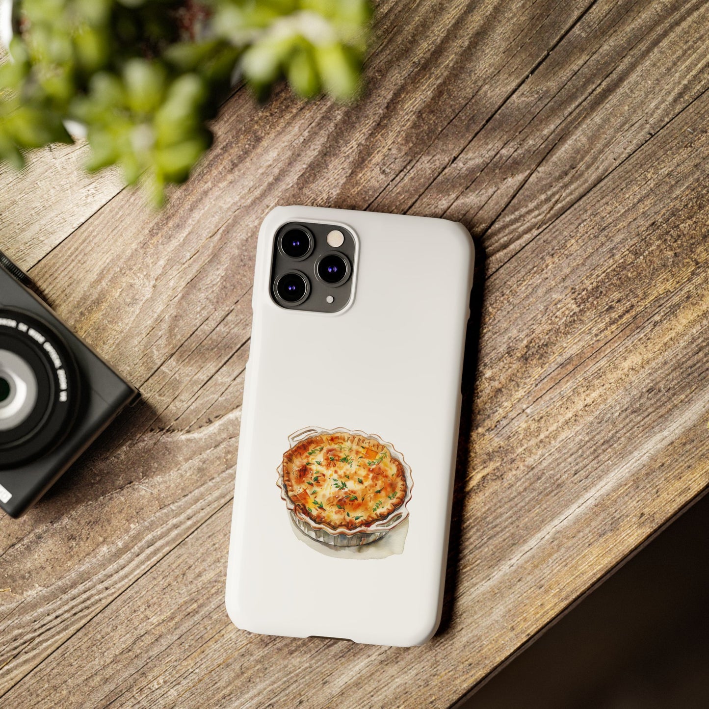 Quiche Lover Slim Phone Cases, Cute Foodie Phone Cover, Quirky Gift for Chefs, Kitchen Decor, Foodie Birthday Gift