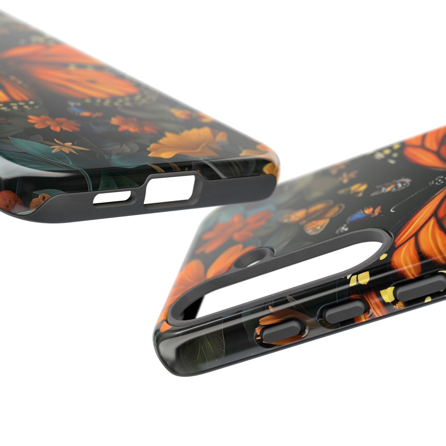 Monarch Butterfly Phone Case, Tough Cases, Nature Lover Gift, Floral Mobile Cover, Eco-Friendly Phone Accessory, Butterfly Design