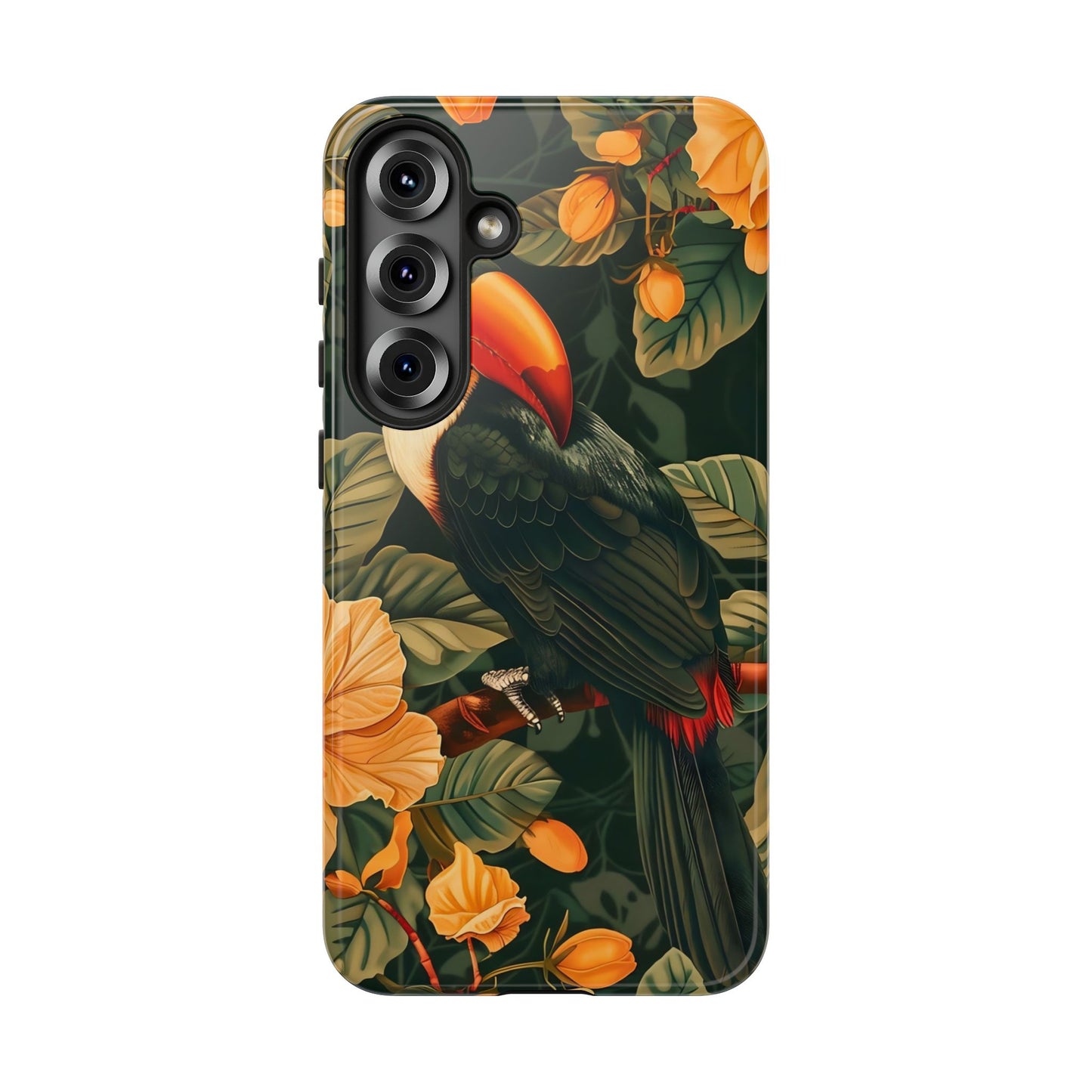 Tropical Toucan Phone Case, Exotic Bird Cover, Nature Lover Gift, Eco-Friendly Design, Customizable Tech Accessory