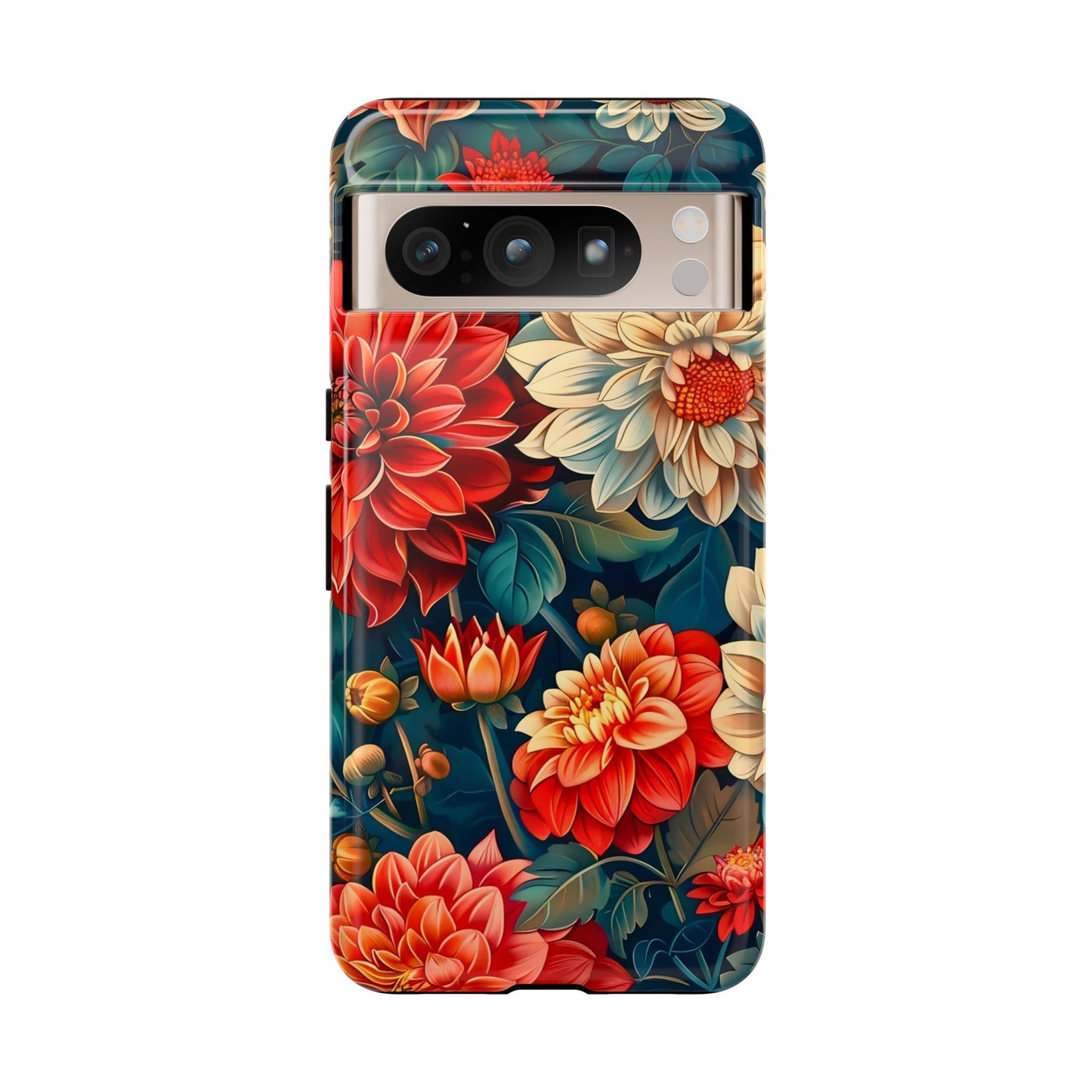 Floral Phone Case - Vibrant Tough Cases, Stylish Floral Cell Phone Cover, Gift for Her, Trendy Phone Accessory, Flower Design
