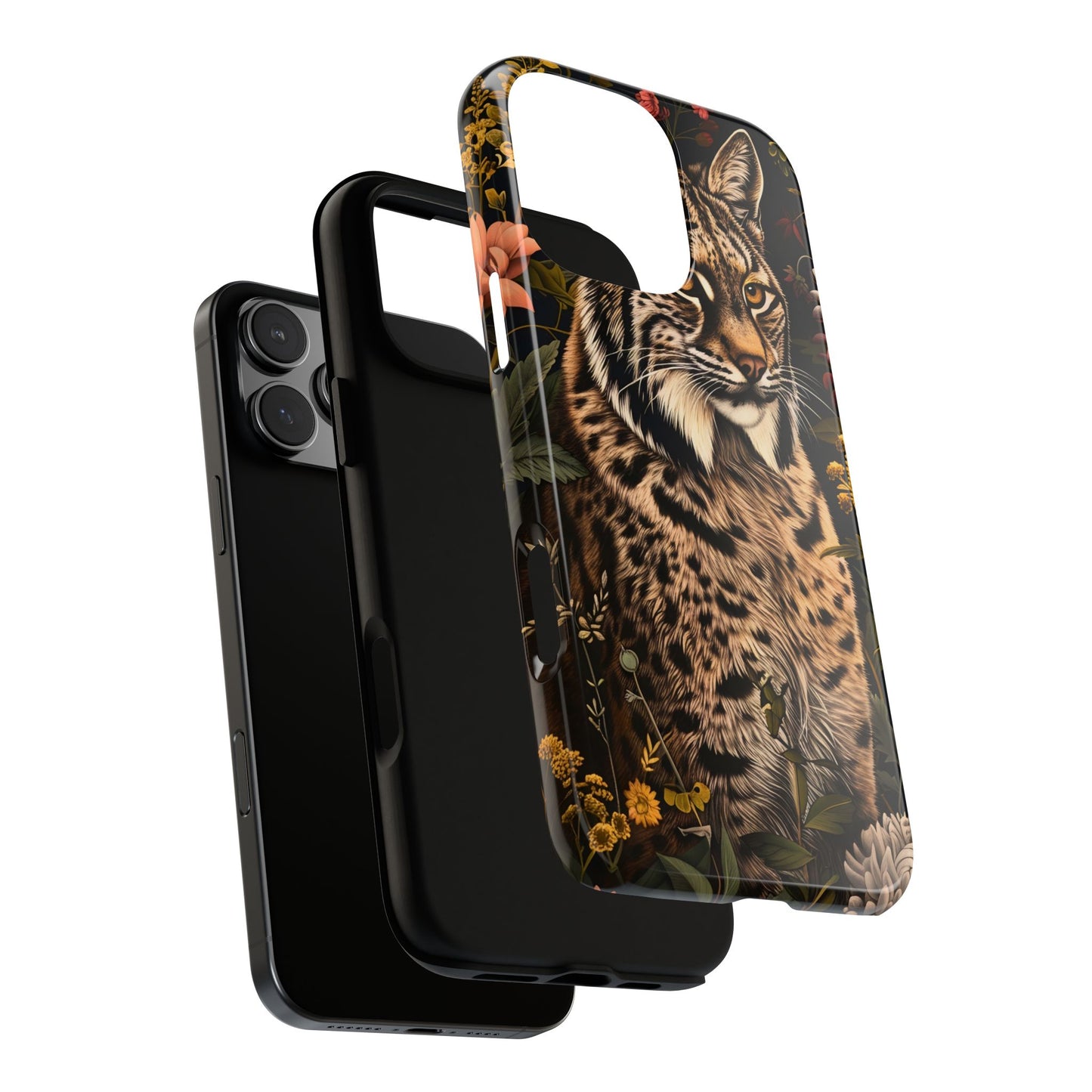 Wildlife Phone Case with Lynx Design, Tough Cases, Animal Lovers Gift, Nature Inspired Accessories, Unique Tech Protection
