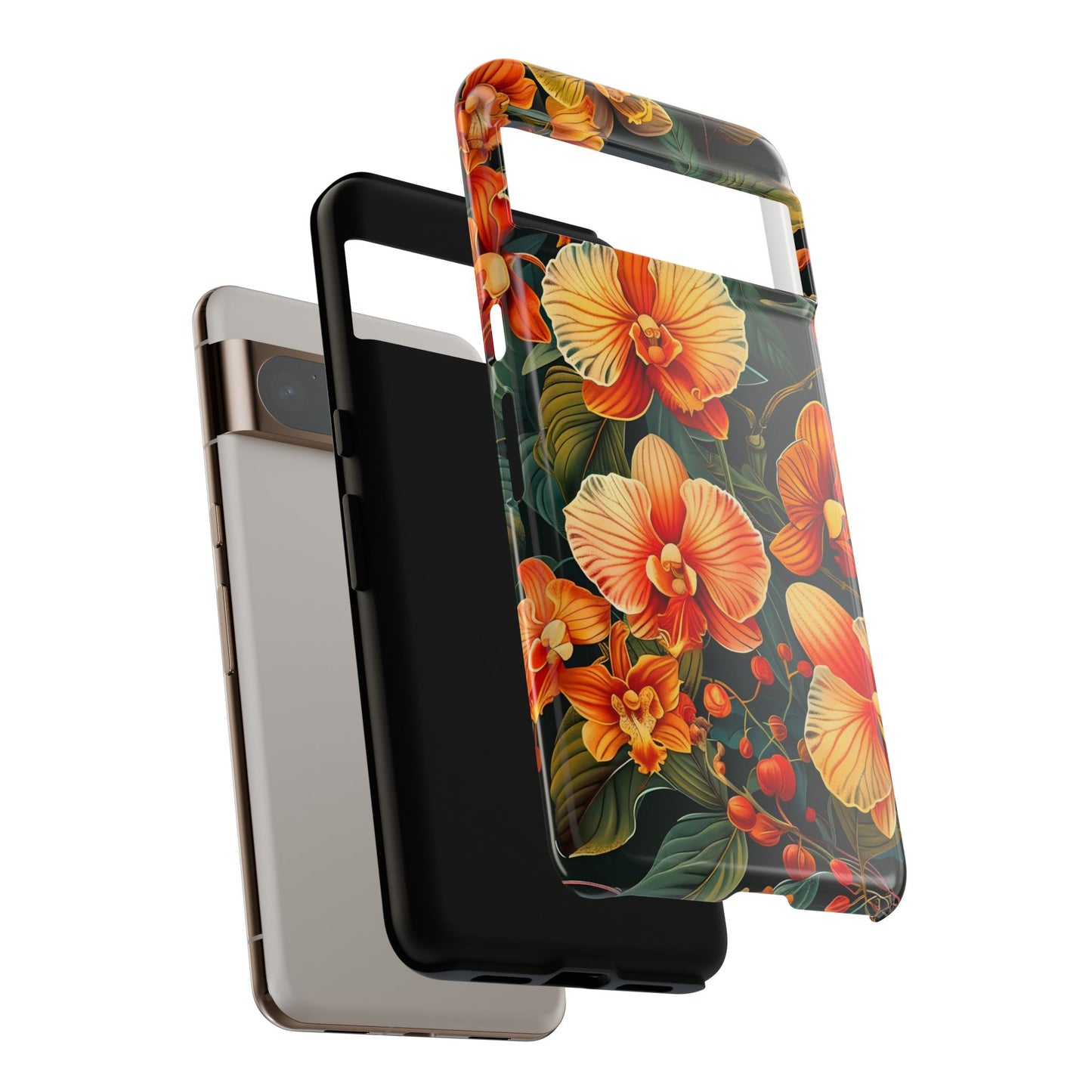 Floral Phone Case - Tough Cases, Protective Cover, Gift for Her, Smartphone Accessory, Floral Design, Nature-Inspired