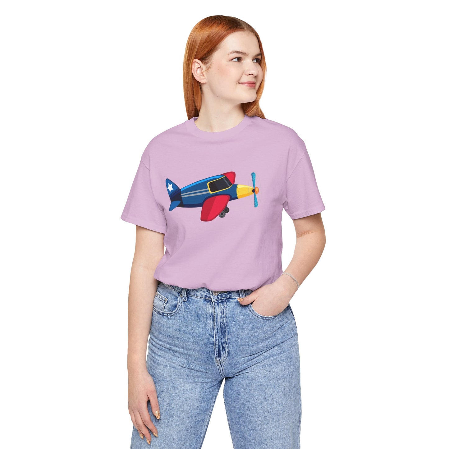 Unisex Jersey Short Sleeve Tee - Vintage Airplane Illustration - Retro Aviation Design
