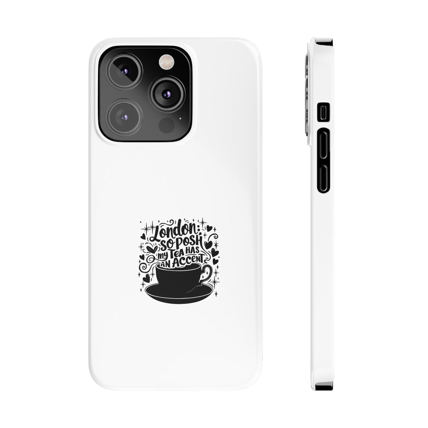 Coffee Lover Slim Phone Cases, Custom Smartphone Cover, Gifts for Coffee Enthusiasts, Unique Accessories, Birthday Gift Idea