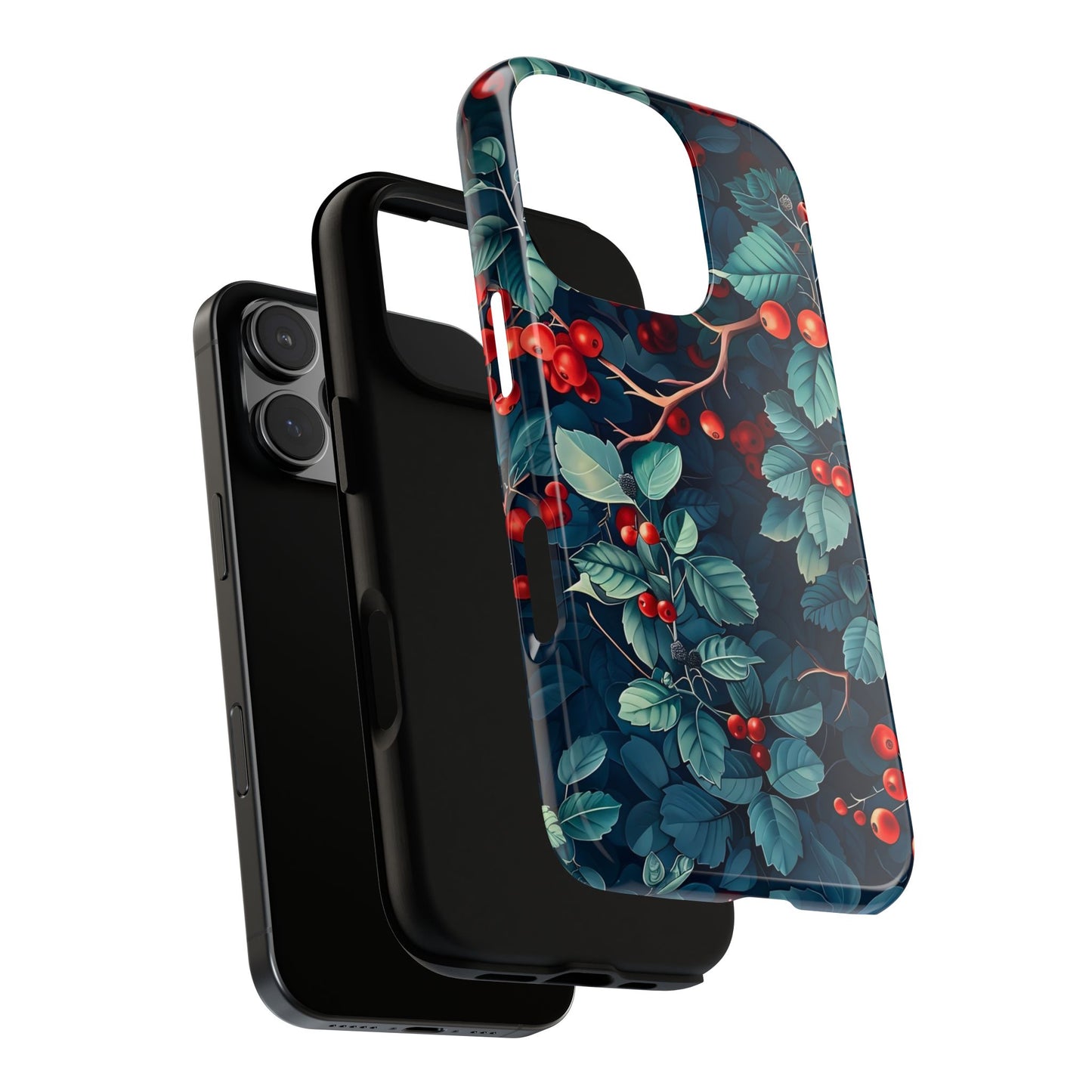 Berry Blossom Phone Case - Nature Lover's Gift, Floral Design, Cute Accessory for Spring, Unique Tech Cover, Perfect for Holidays