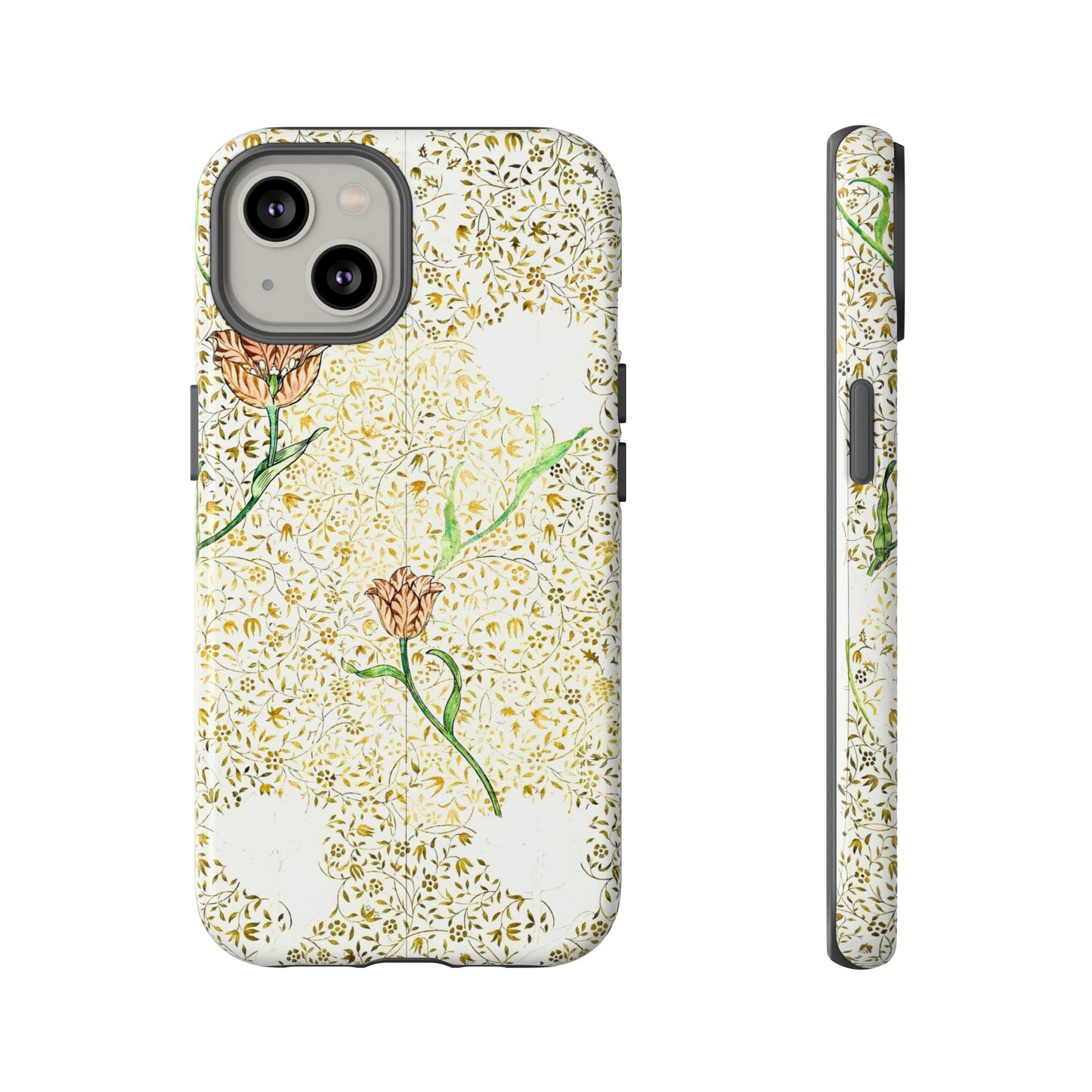 Elegant Floral Phone Case, Tough Cases for iPhone, Stylish Smartphone Cover, Protection with Floral Art, Unique Gift for Her