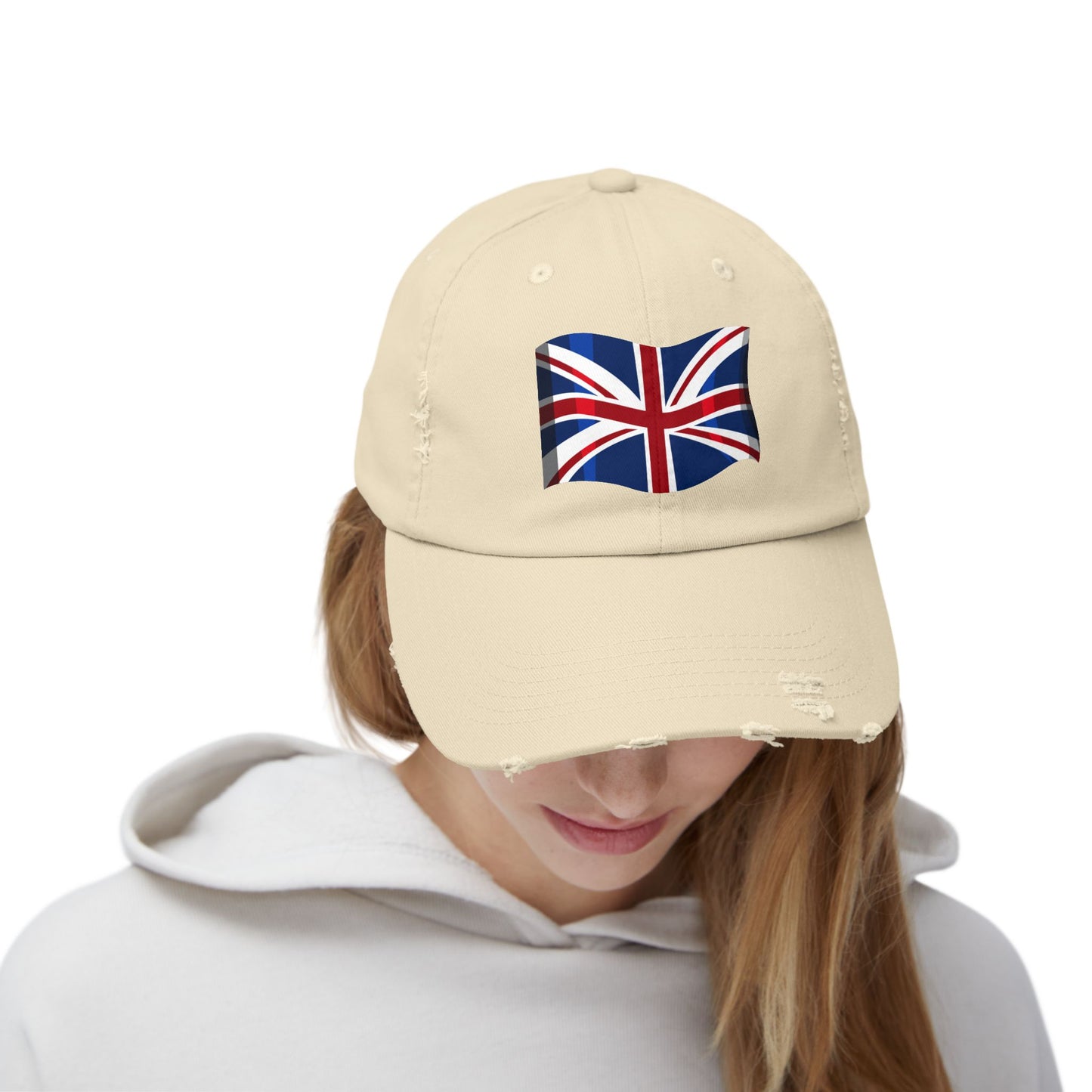 Vintage UK Flag Distressed Cap | Unisex Accessories, Casual Style, Gift for Him & Her, Summer Hat, Festival Wear