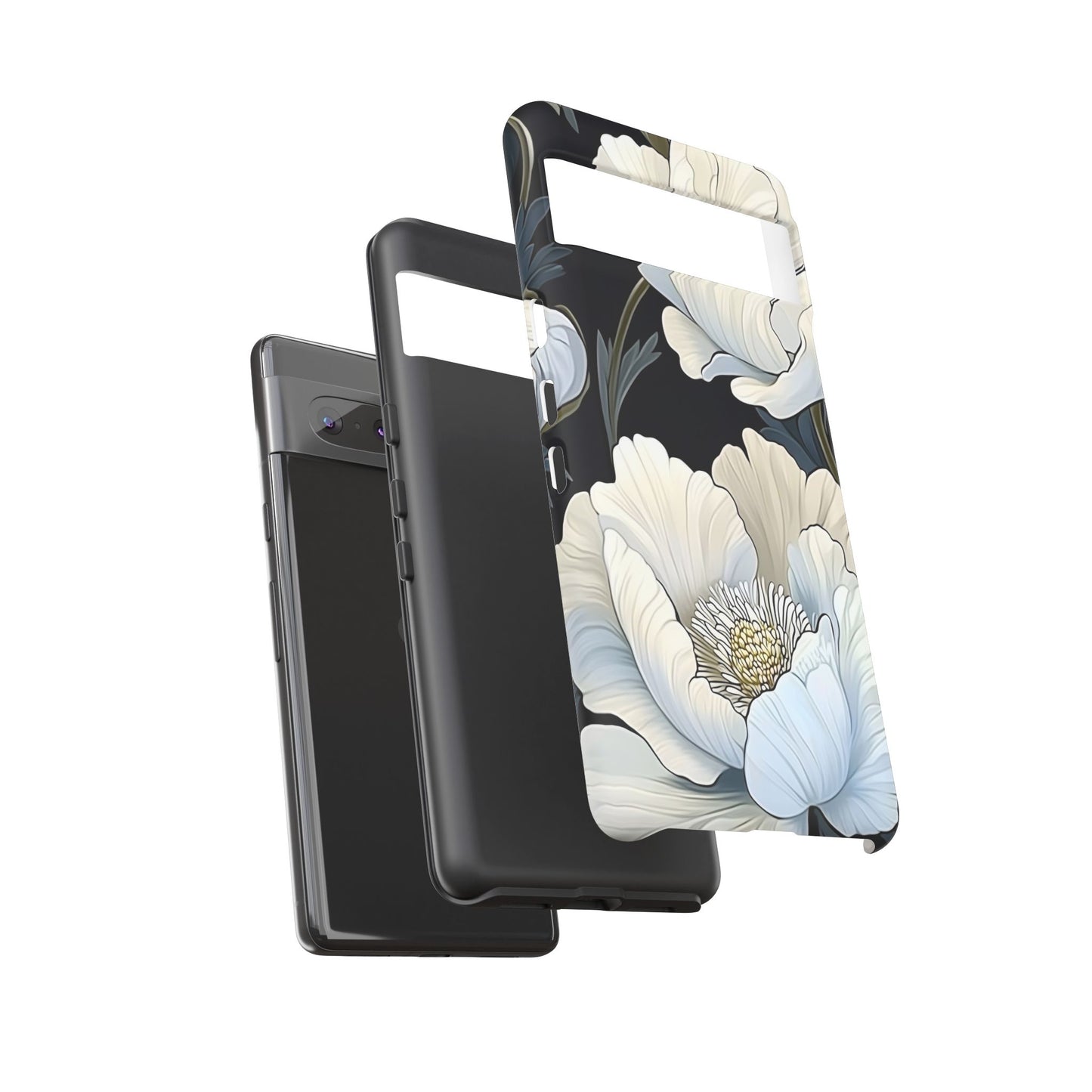 Floral Phone Case, Tough Cases for Women, Stylish Phone Cover, Floral Design Phone Protector, Nature Inspired Tech Accessories