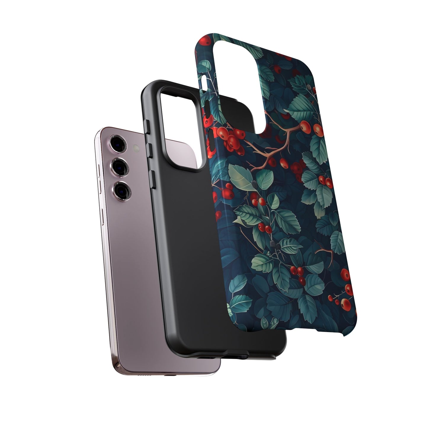 Berry Blossom Phone Case - Nature Lover's Gift, Floral Design, Cute Accessory for Spring, Unique Tech Cover, Perfect for Holidays