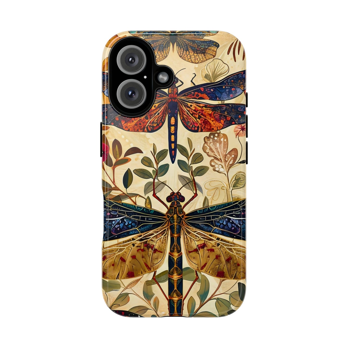 Vintage Dragonfly Phone Case, Nature Inspired, Tough Cases, Eco-Friendly Gift, Bohemian Style, Insect Design
