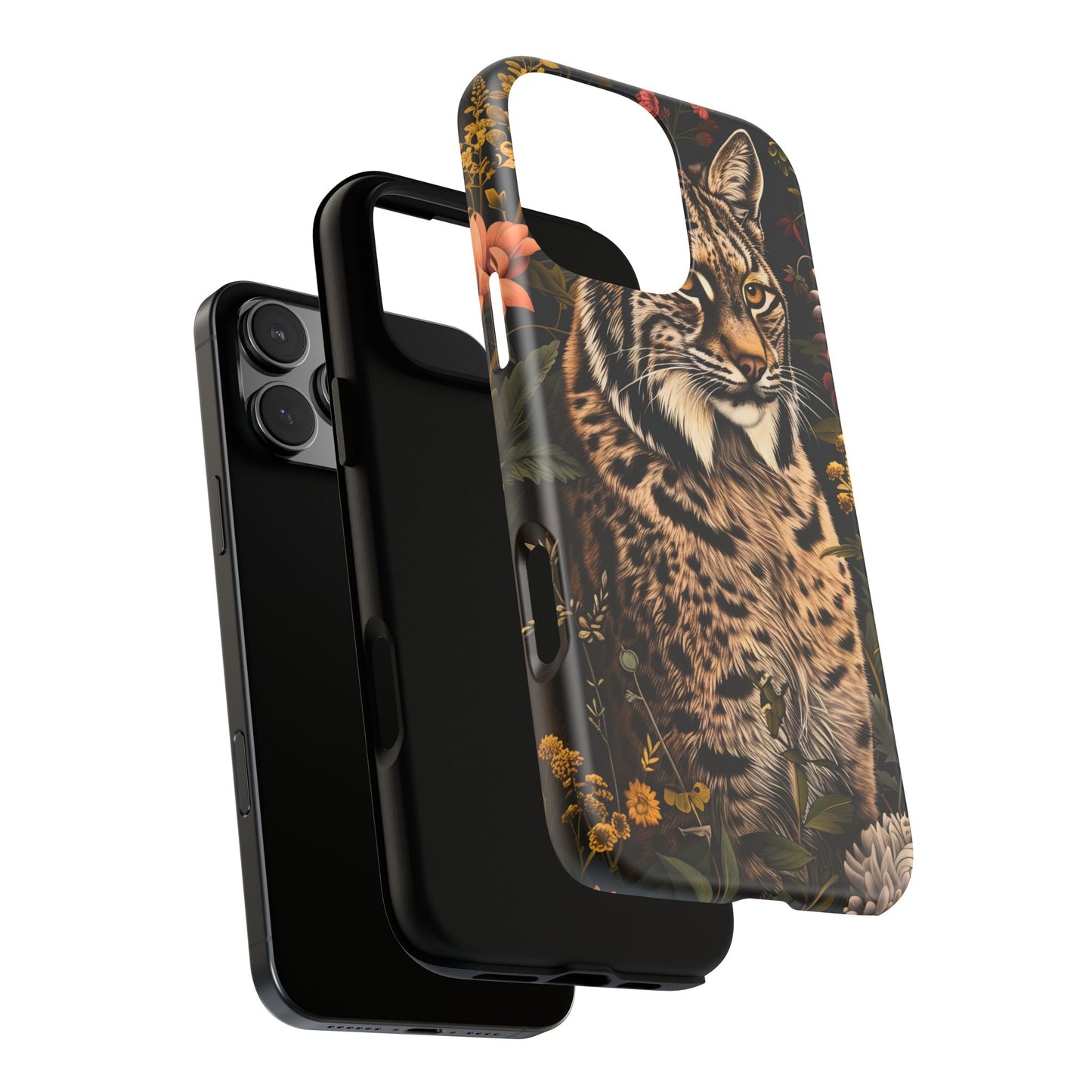 Wildlife Phone Case with Lynx Design, Tough Cases, Animal Lovers Gift, Nature Inspired Accessories, Unique Tech Protection
