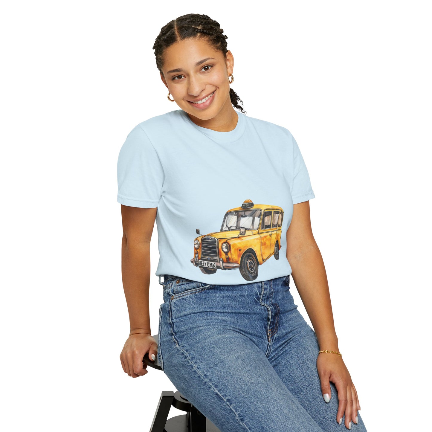Unisex Garment-Dyed T-shirt - Vintage British Car