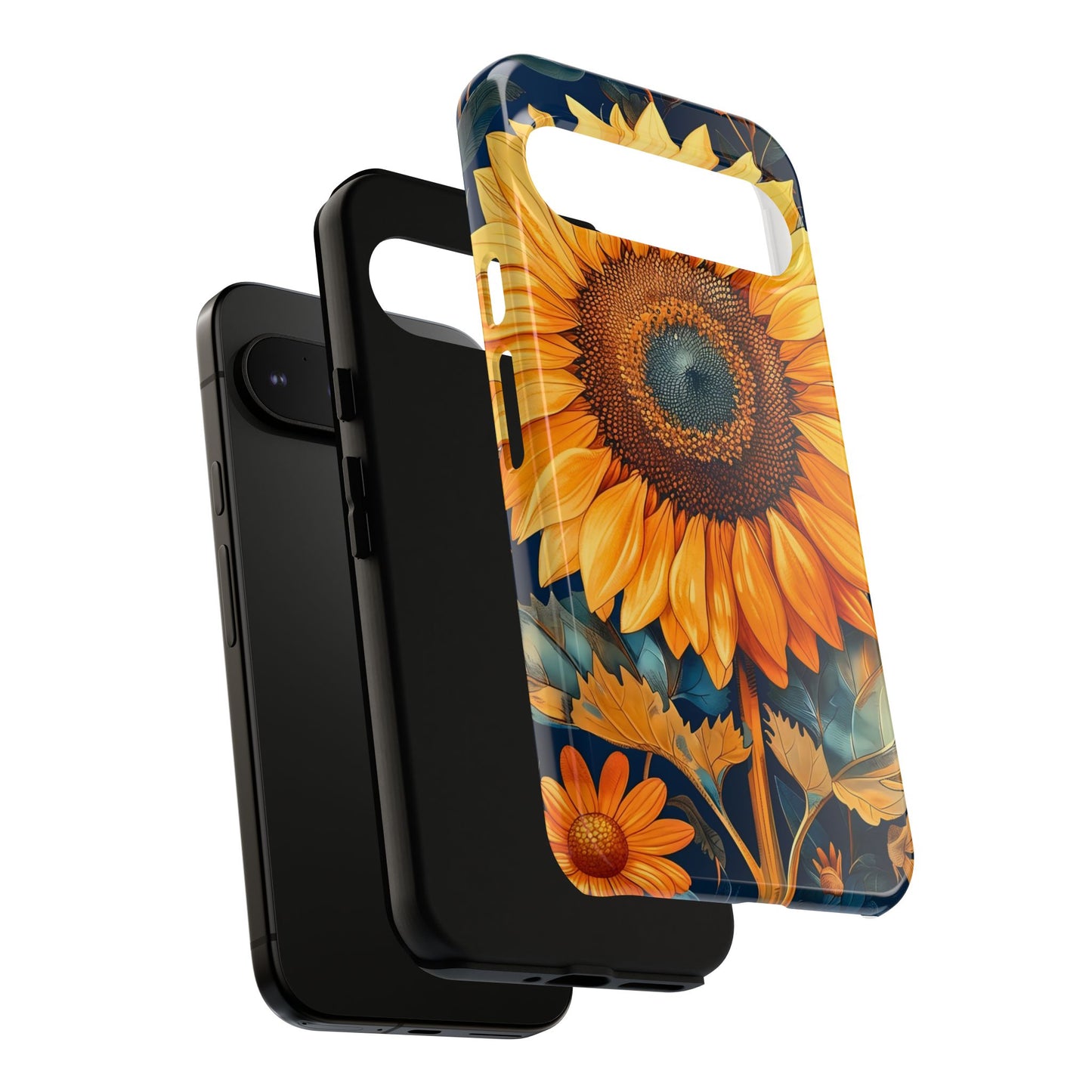 Sunflower Phone Case - Floral Design for Nature Lovers, Cute Spring Accessory, Gift for Her, Eco-Friendly Cover