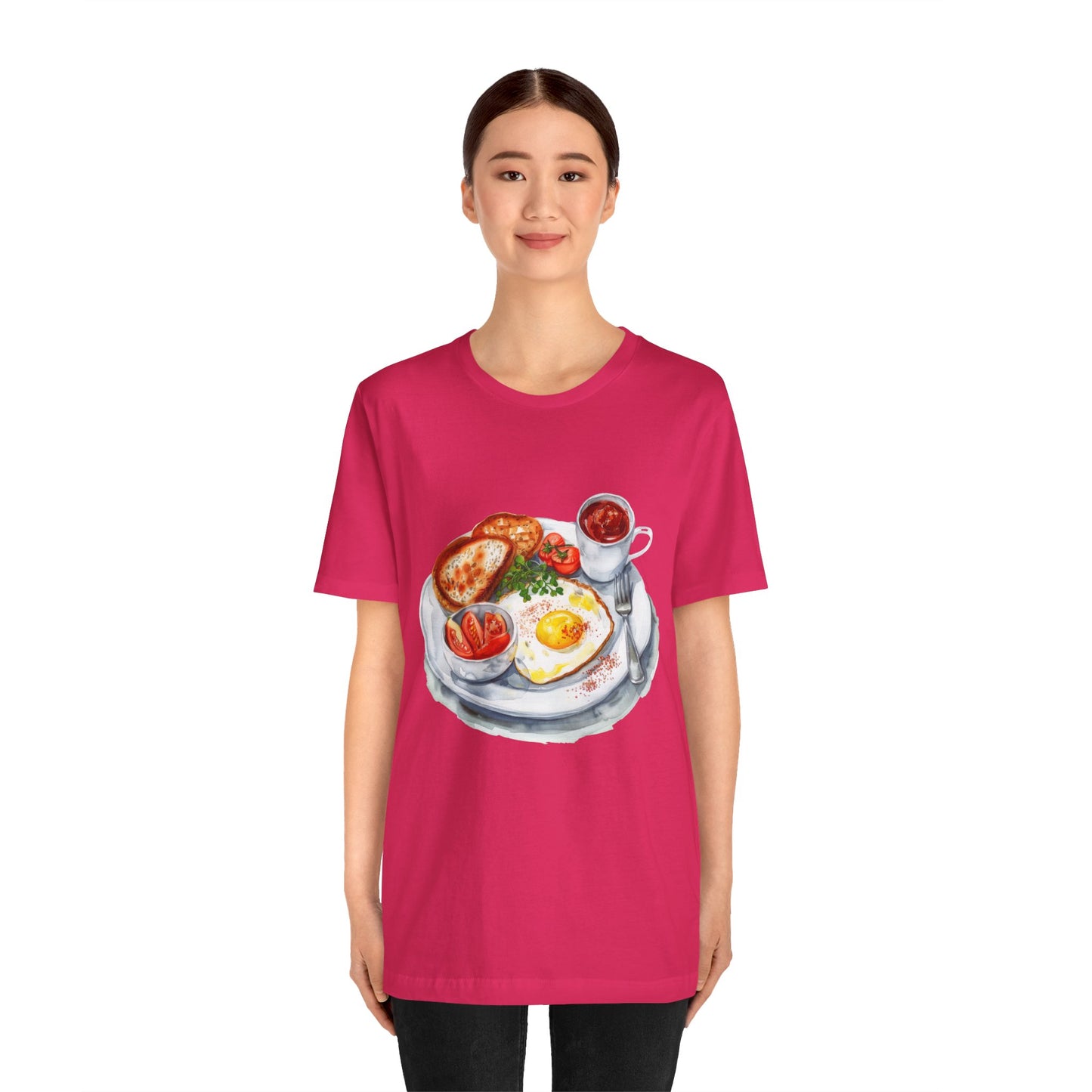 Unisex Jersey Short Sleeve Tee - From Pies to Puddings - Classic British Dishes
