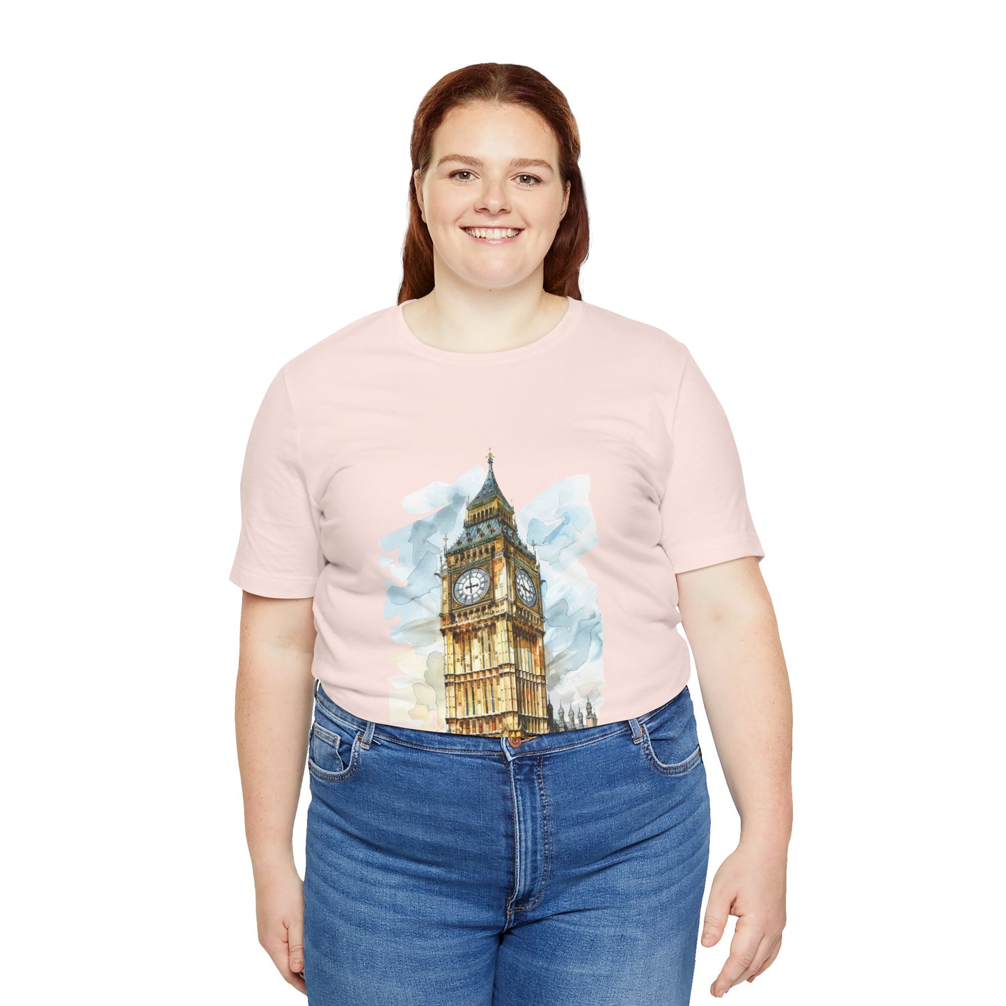 Unisex Jersey Short Sleeve Tee - Iconic Big Ben Clock Tower Design - London Landmark