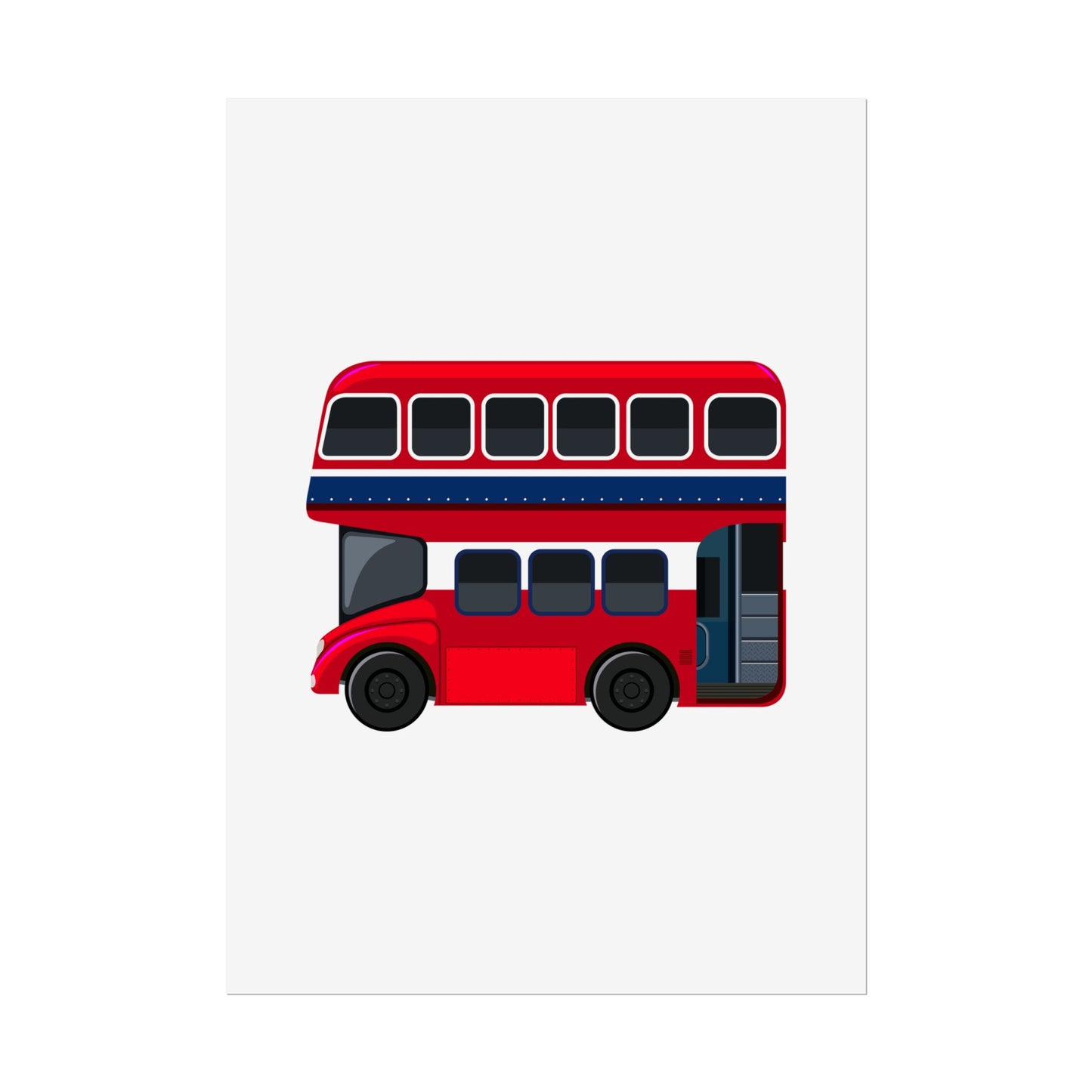 Red Double Decker Bus Rolled Posters