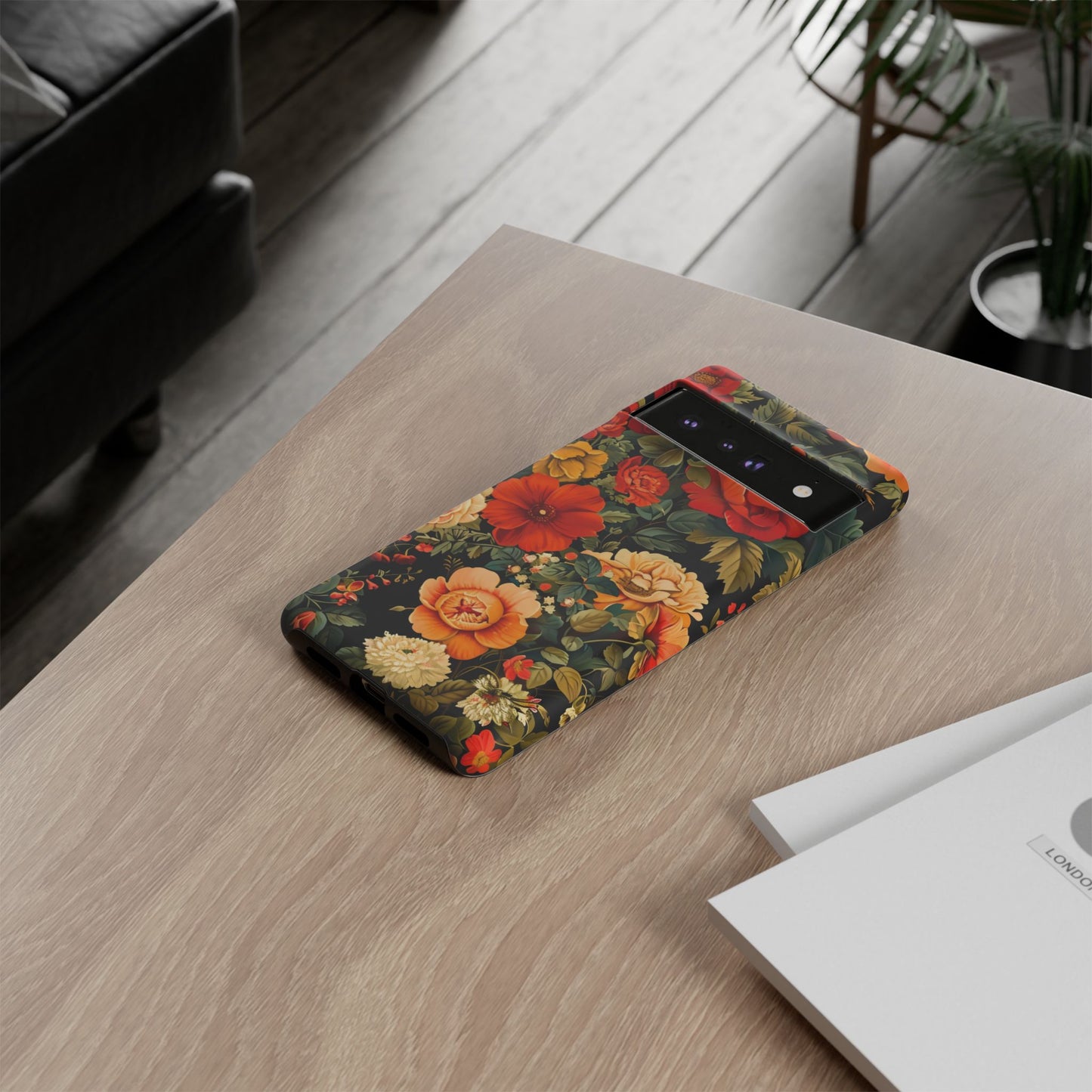 Floral Phone Case, Tough Cases, Decorative Tech Accessories, Gift for Her, Nature Lover Gift, Boho Style Case, Spring Floral Cover