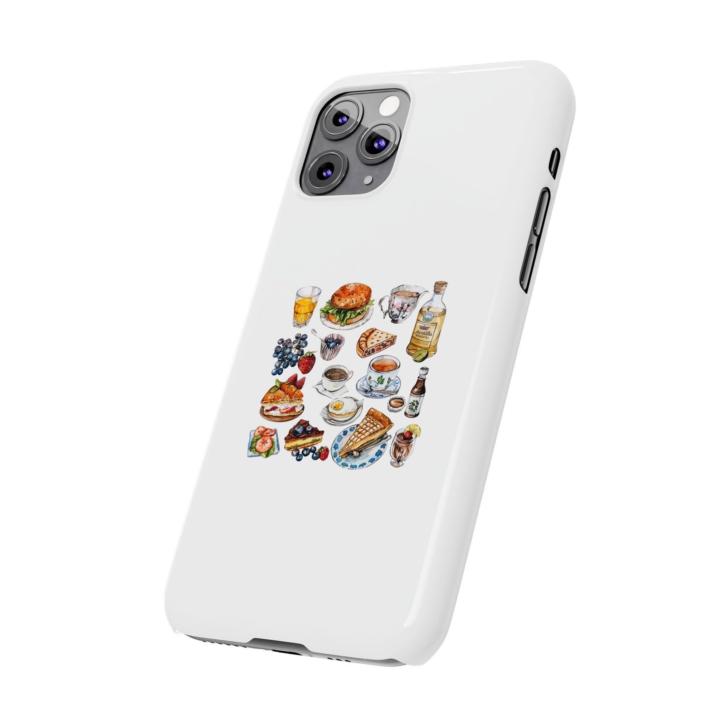 Delightful Foodie Phone Cases for Culinary Lovers | Slim Protective Cases | Ideal Gift for Food Enthusiasts, Unique Kitchen Decor