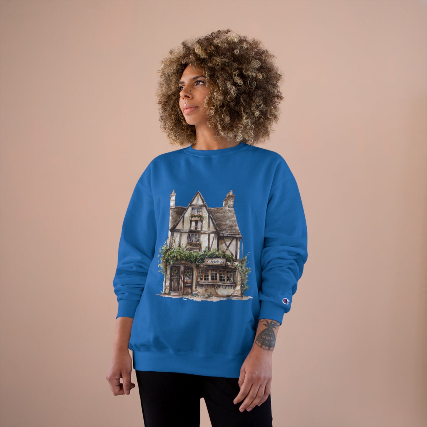 Champion Sweatshirt - From Thatched Roofs to Stone Walls: British Village Houses