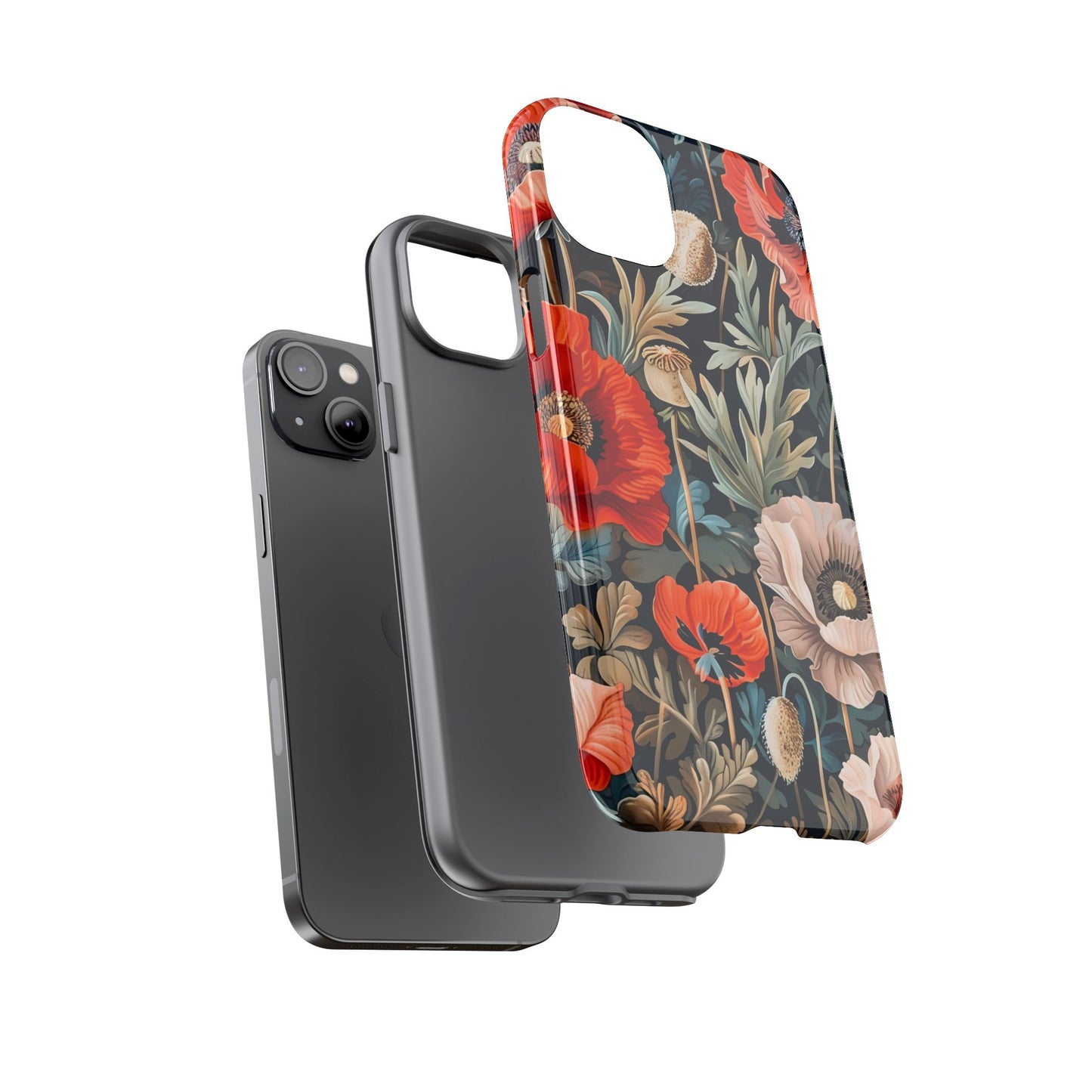 Floral Phone Case - Tough Cases, Flower Design, Chic Tech Accessories, Stylish Gifts, Unique Phone Protectors