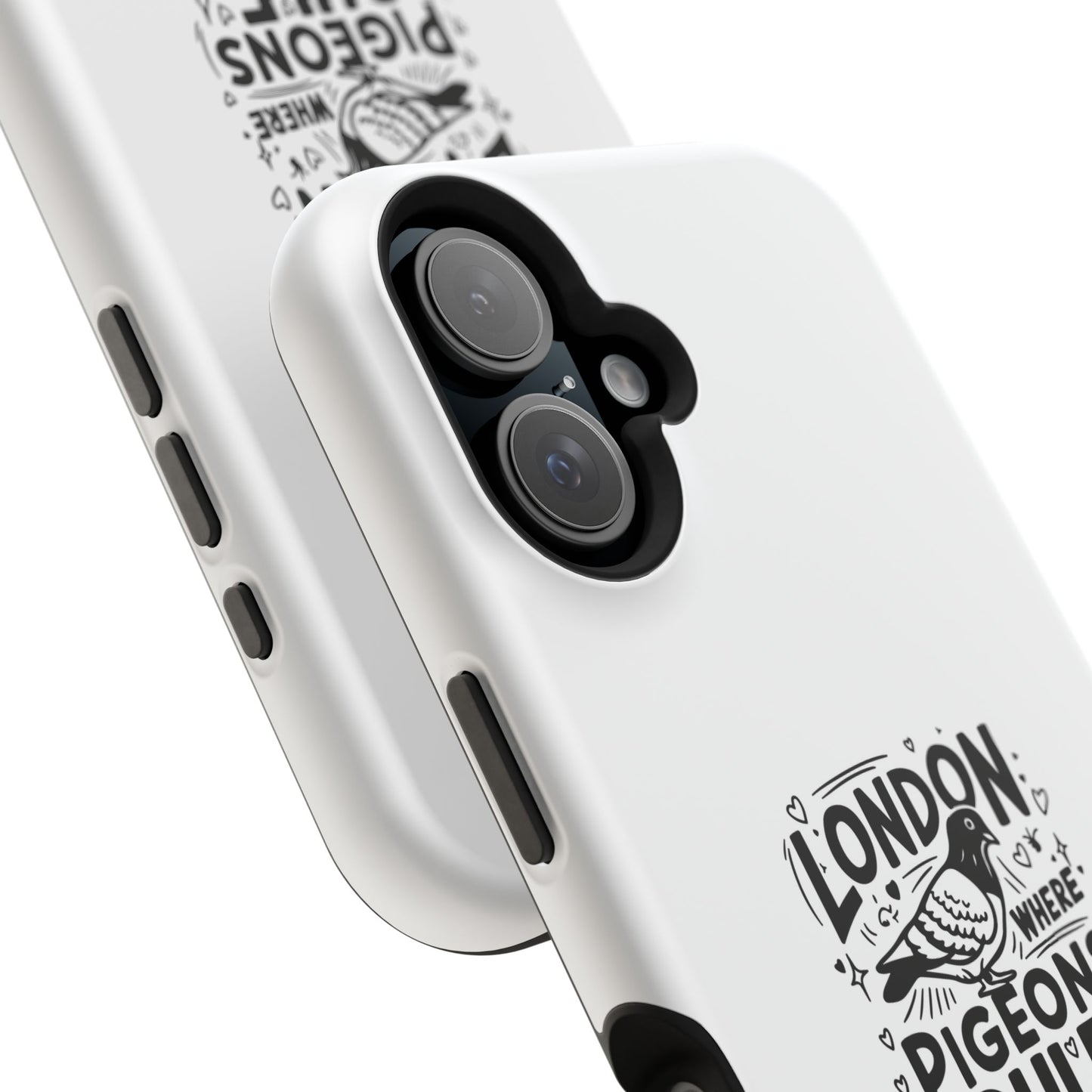 London Pigeons Rule Magnetic Tough Cases - Stylish Phone Protection for City Lovers