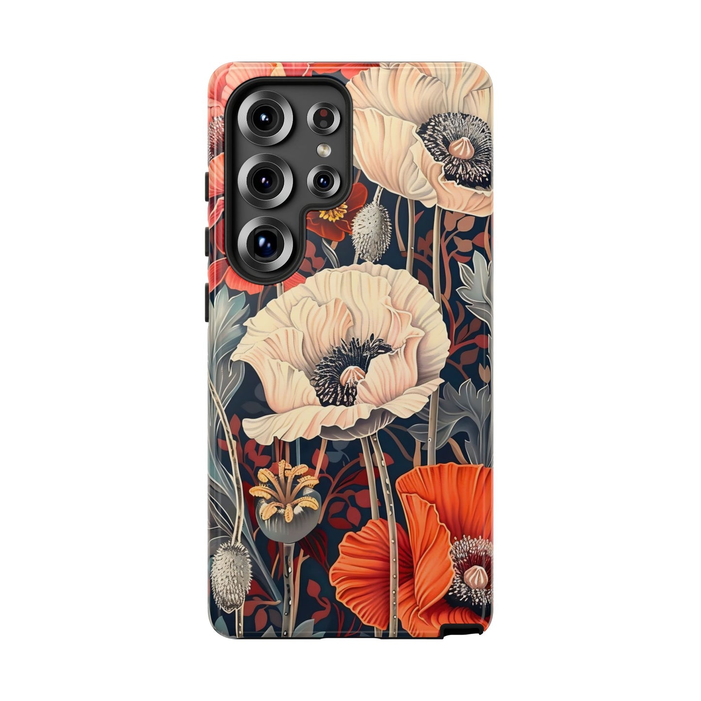 Floral iPhone Case, Tough Phone Cover, Artistic Protection, Flower Design, Unique Gift for Her, Phone Accessory, Trendy Tech