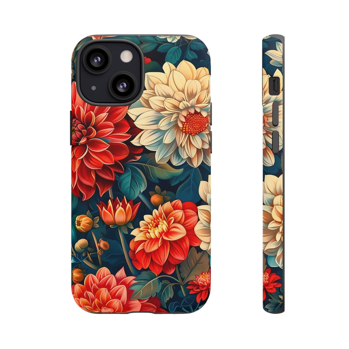 Floral Phone Case - Vibrant Tough Cases, Stylish Floral Cell Phone Cover, Gift for Her, Trendy Phone Accessory, Flower Design