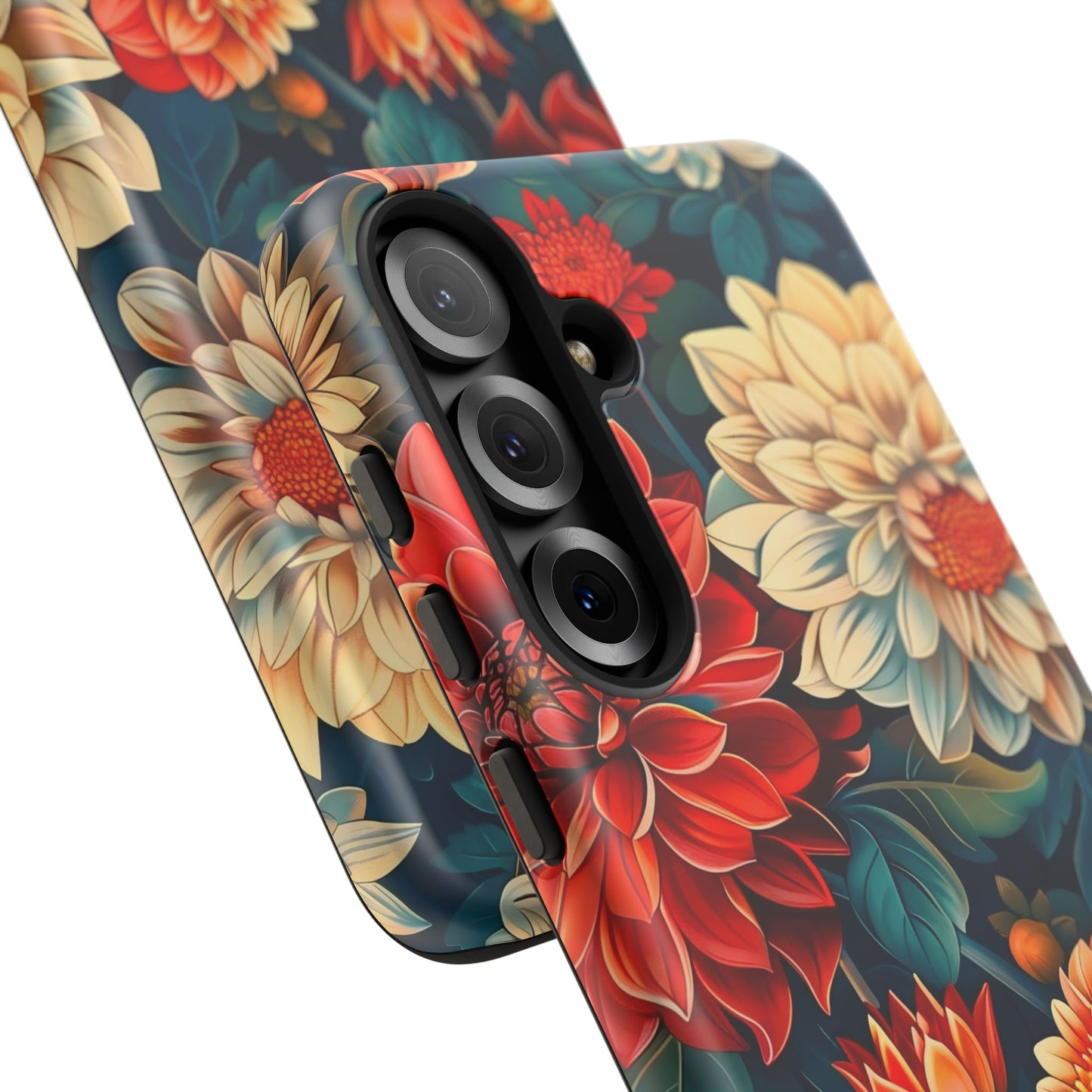 Floral Phone Case - Vibrant Tough Cases, Stylish Floral Cell Phone Cover, Gift for Her, Trendy Phone Accessory, Flower Design