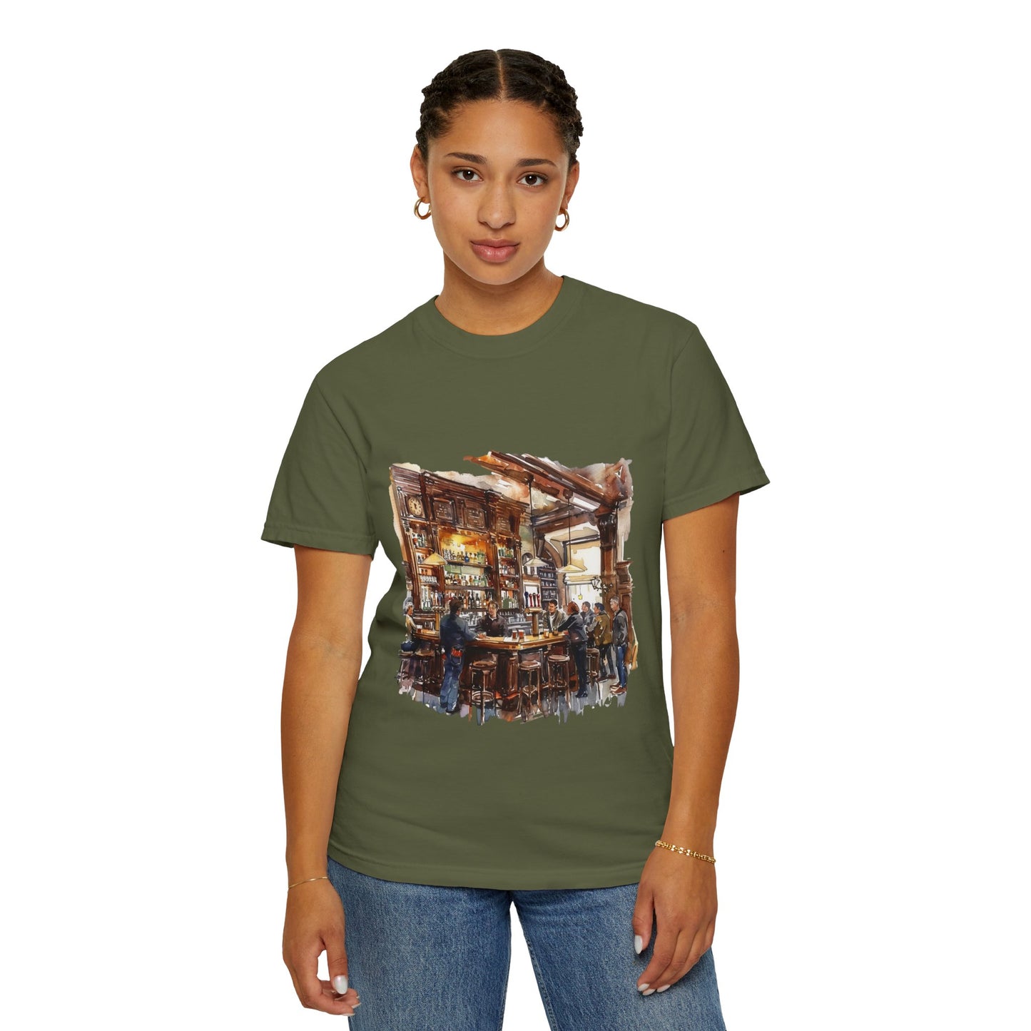 Unisex Garment-Dyed T-shirt - The Classic British Pub