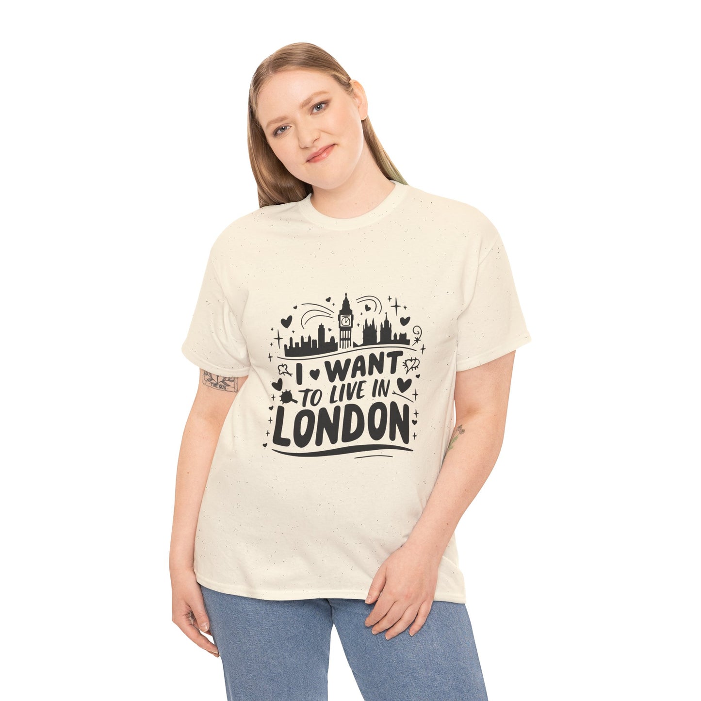 Unisex Heavy Cotton Tee - I want to live in London