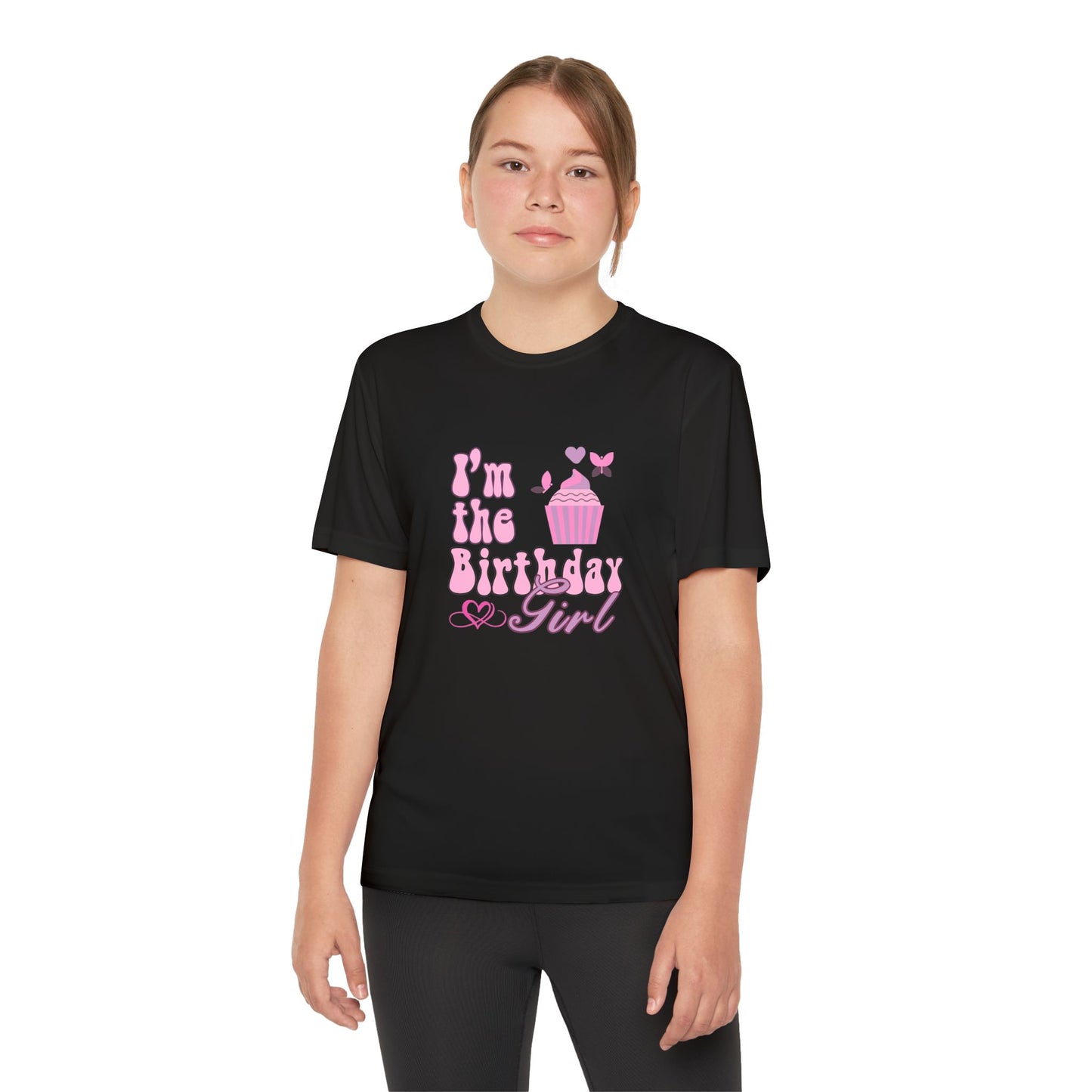 Youth Tee - Cute Birthday Girl Design with Cheetah Print - Fun and Stylish Celebration Shirt