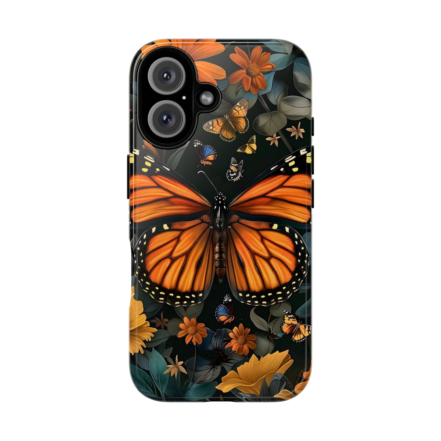 Monarch Butterfly Phone Case, Tough Cases, Nature Lover Gift, Floral Mobile Cover, Eco-Friendly Phone Accessory, Butterfly Design