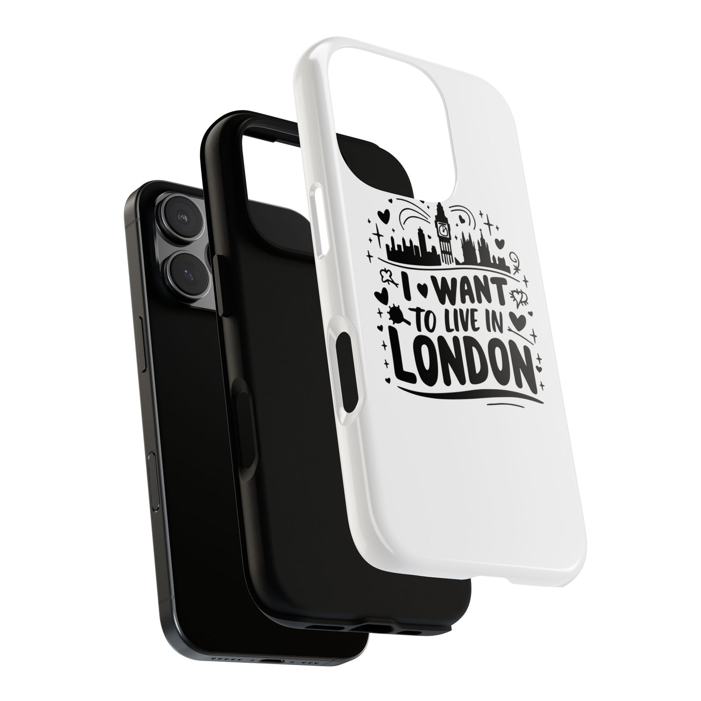 London City iPhone Case, Tough Phone Cover, Travel Gift, London Souvenir, Adventure Accessory, Wanderlust Decor
