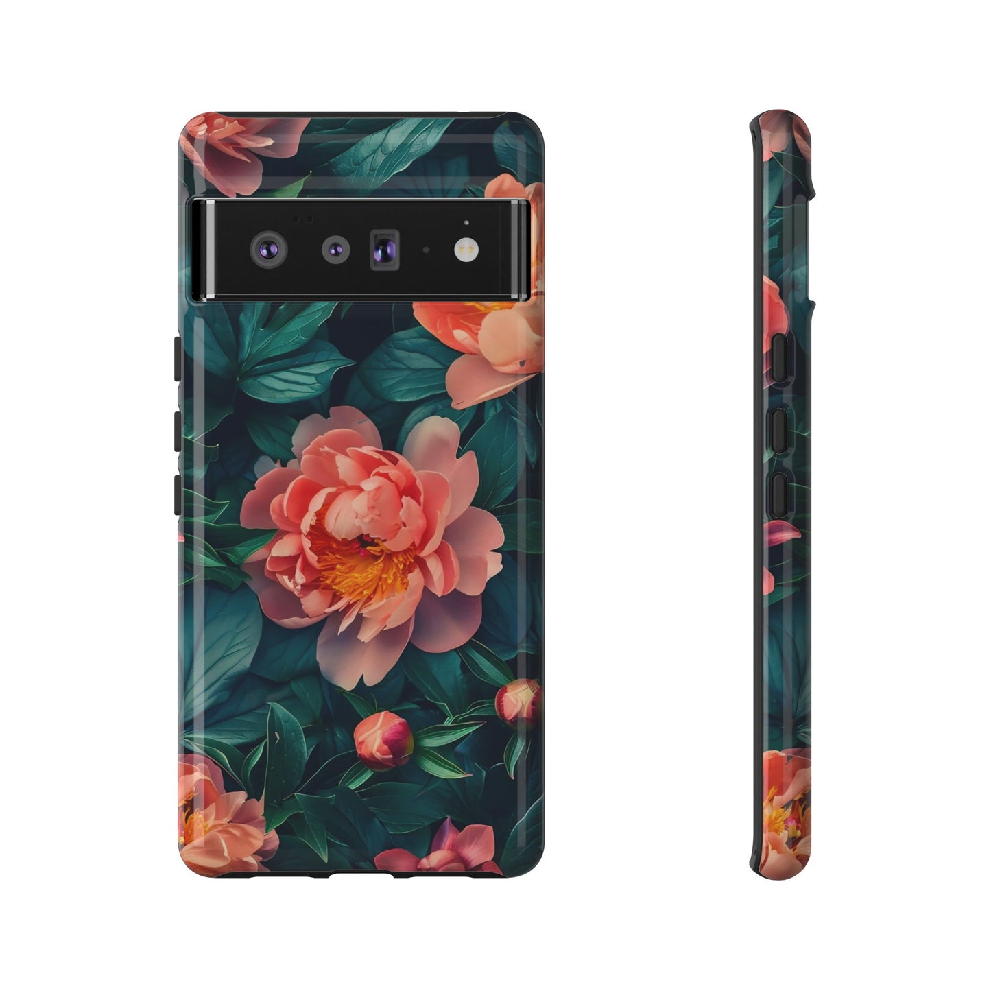 Floral Phone Case - Tough Cases, Flower Design, Botanical Art, Phone Accessory, Gift for Her, Nature Lovers