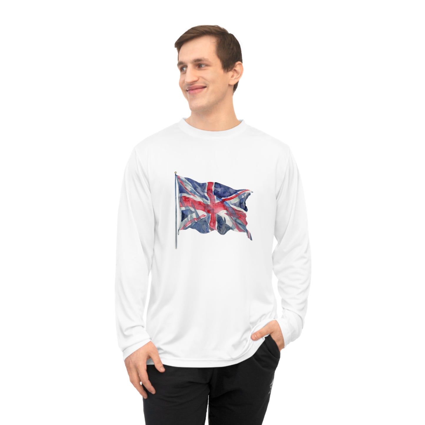 Unisex Performance Long Sleeve Shirt - British Iconic Flag