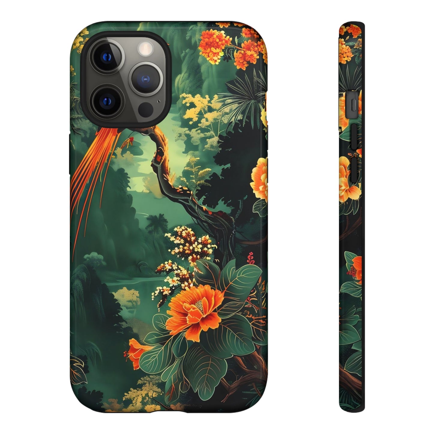 Tropical Phone Case - Colorful Floral Design, Phone Cover for Nature Lovers, Gift for Friends, iPhone & Android Compatible, Boho Style